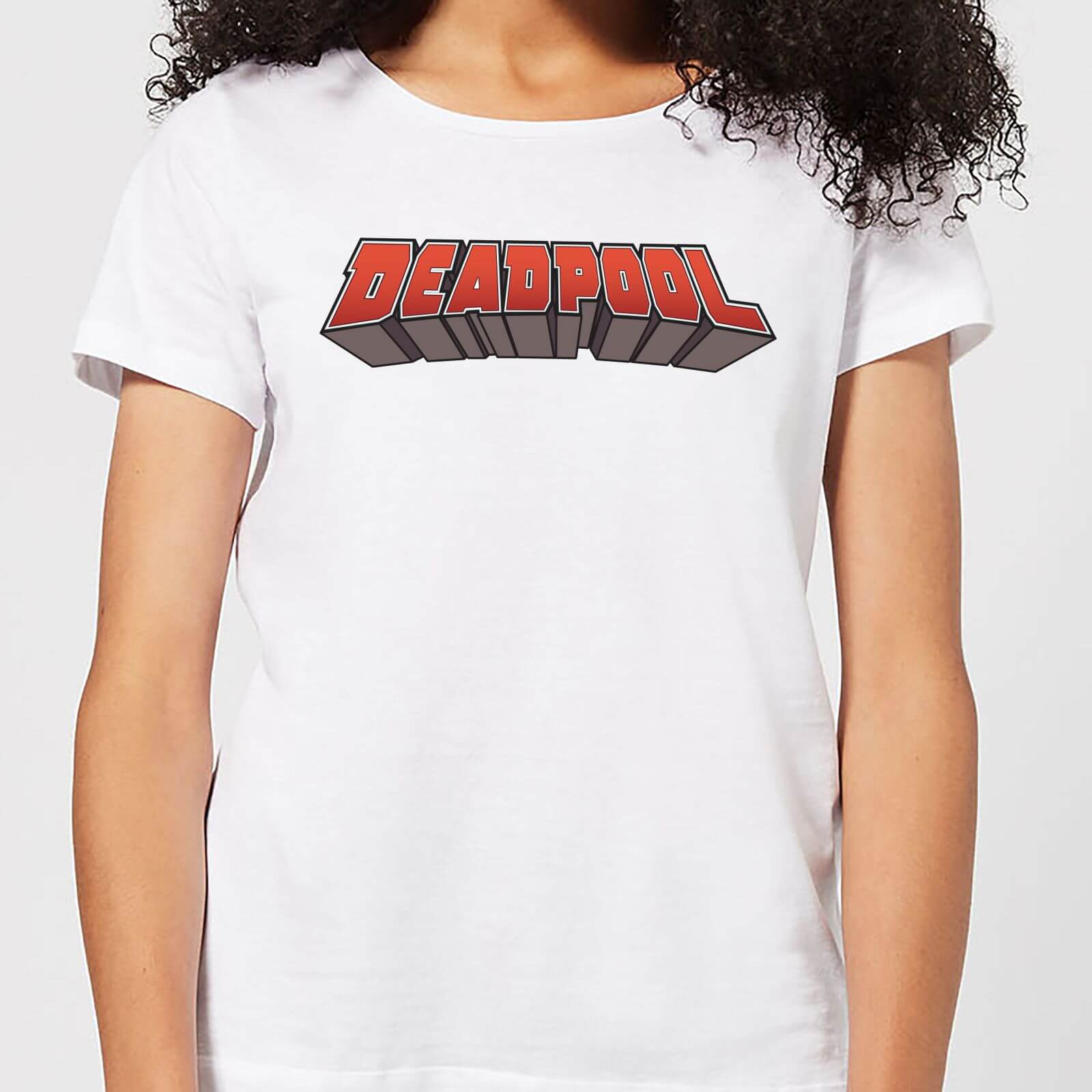 Marvel Deadpool Logo Damen T-Shirt - Weiß - XL