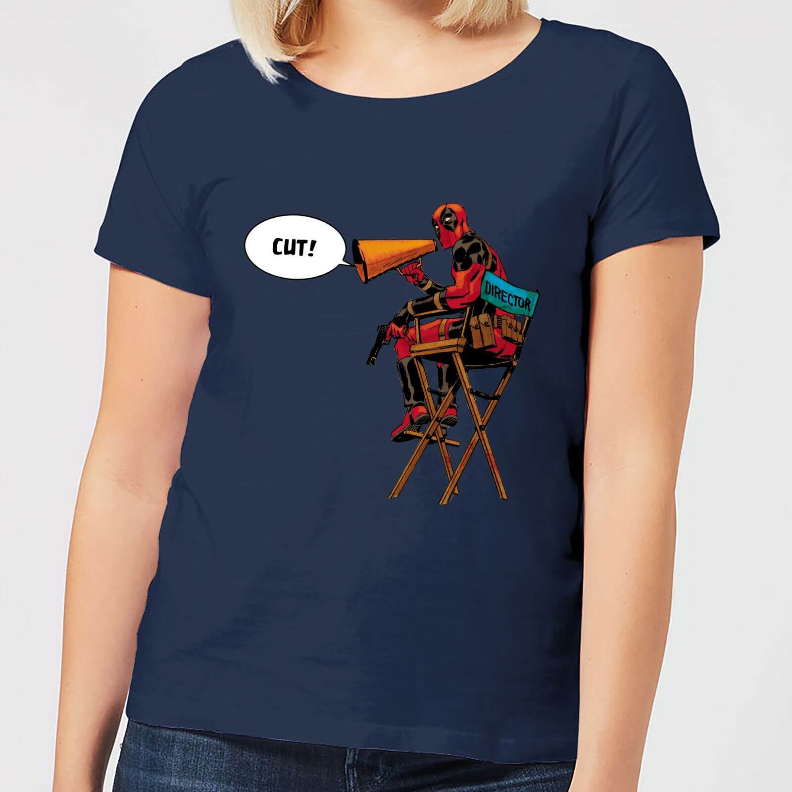 

T-Shirt Femme Deadpool Fait son Réalisateur Marvel - Bleu Marine - S