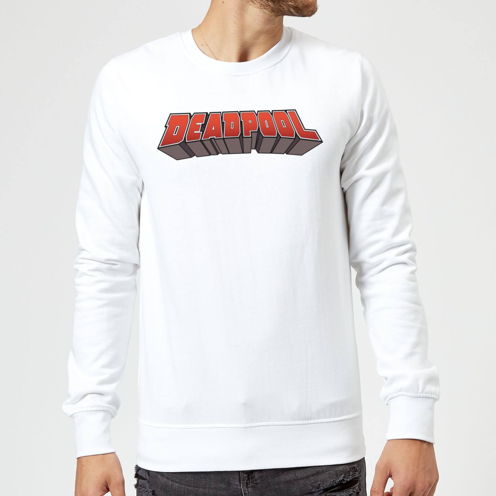 

Marvel Deadpool Logo Sweatshirt - White - M - Bianco