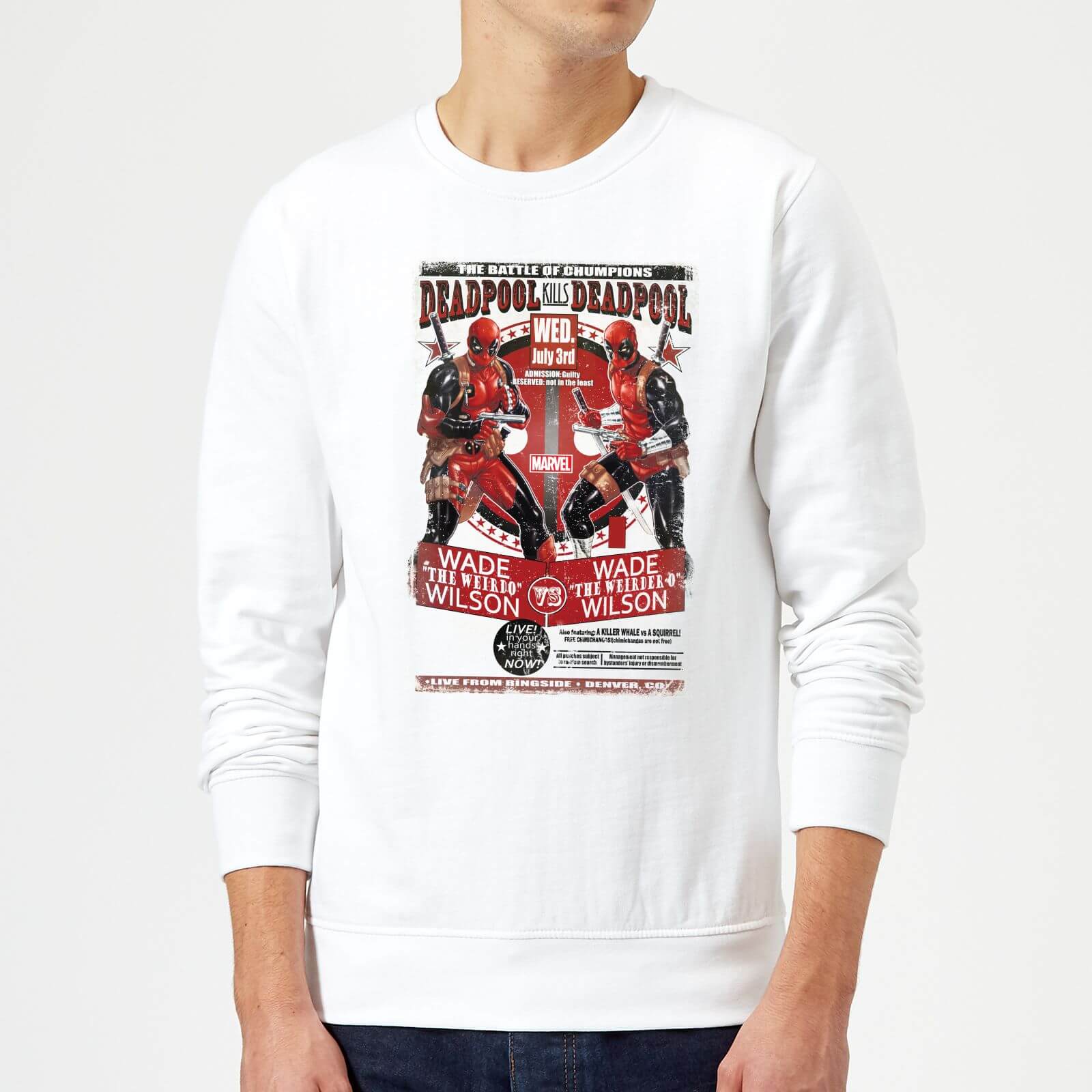

Felpa Marvel Deadpool Kills Deadpool - Bianco - XXL