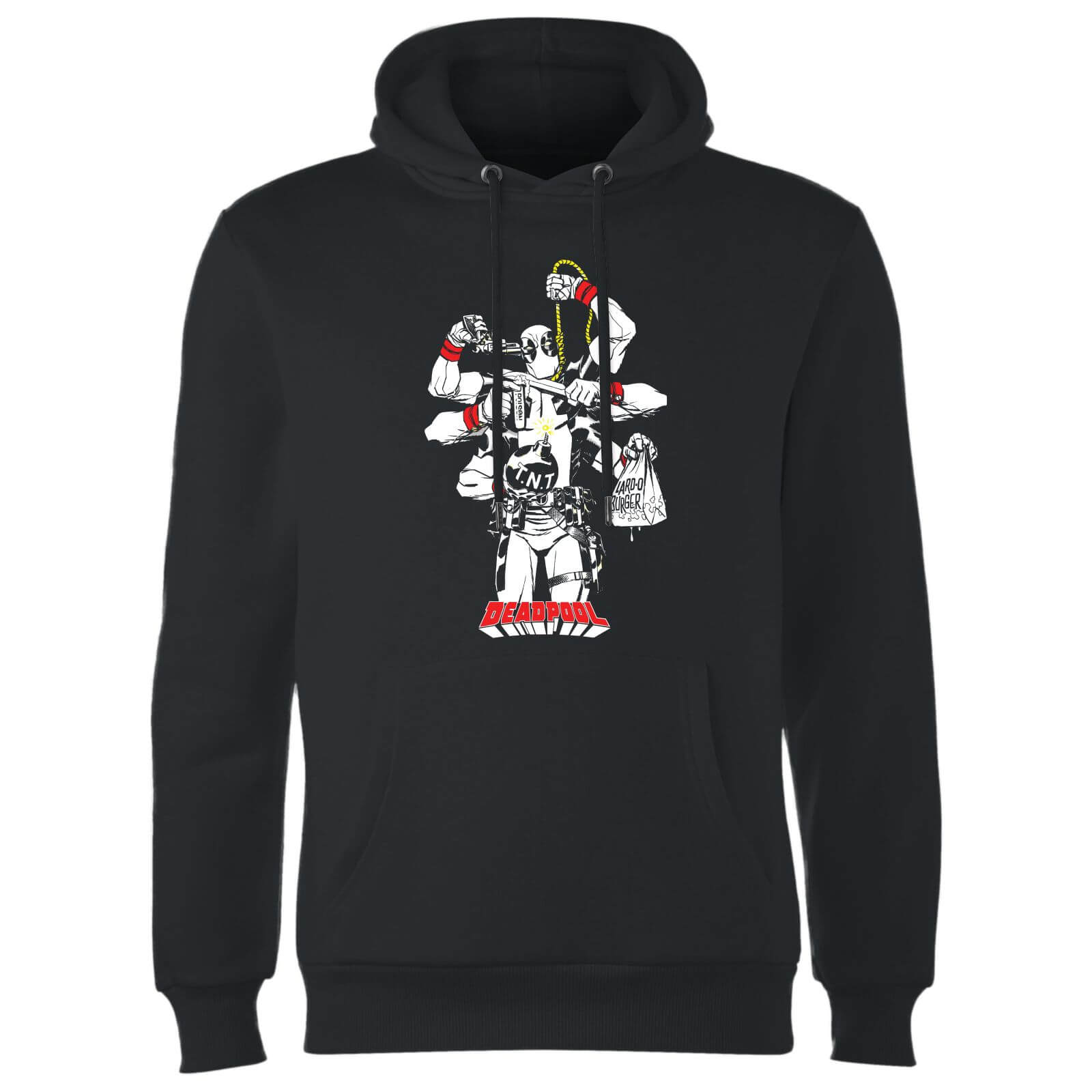 

Felpa con cappuccio Marvel Deadpool Multitasking - Nero - XL