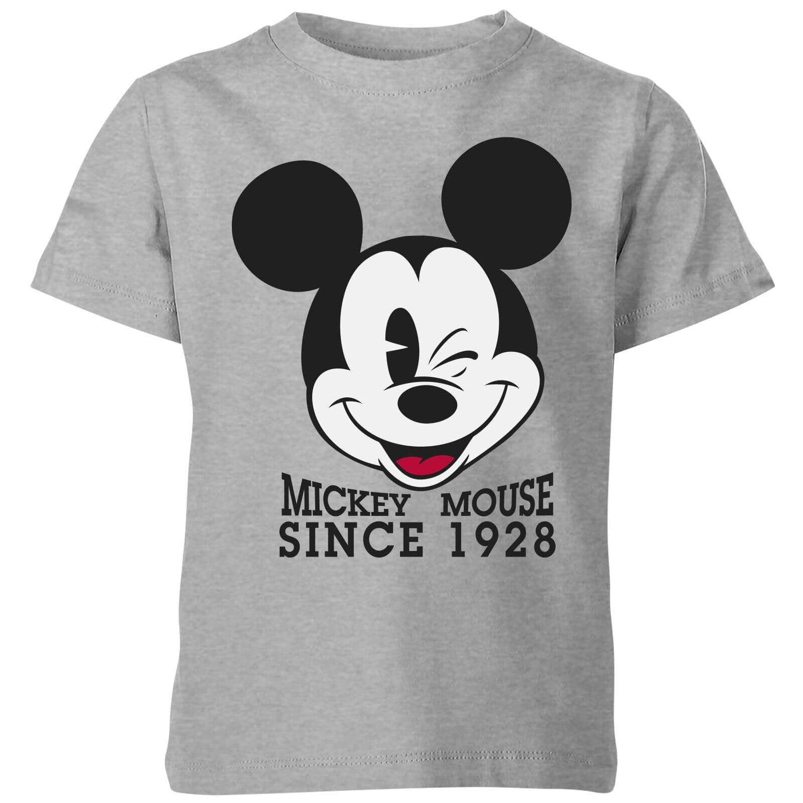 Disney Since 1928 Kinder T-Shirt - Grau - 3-4 Jahre