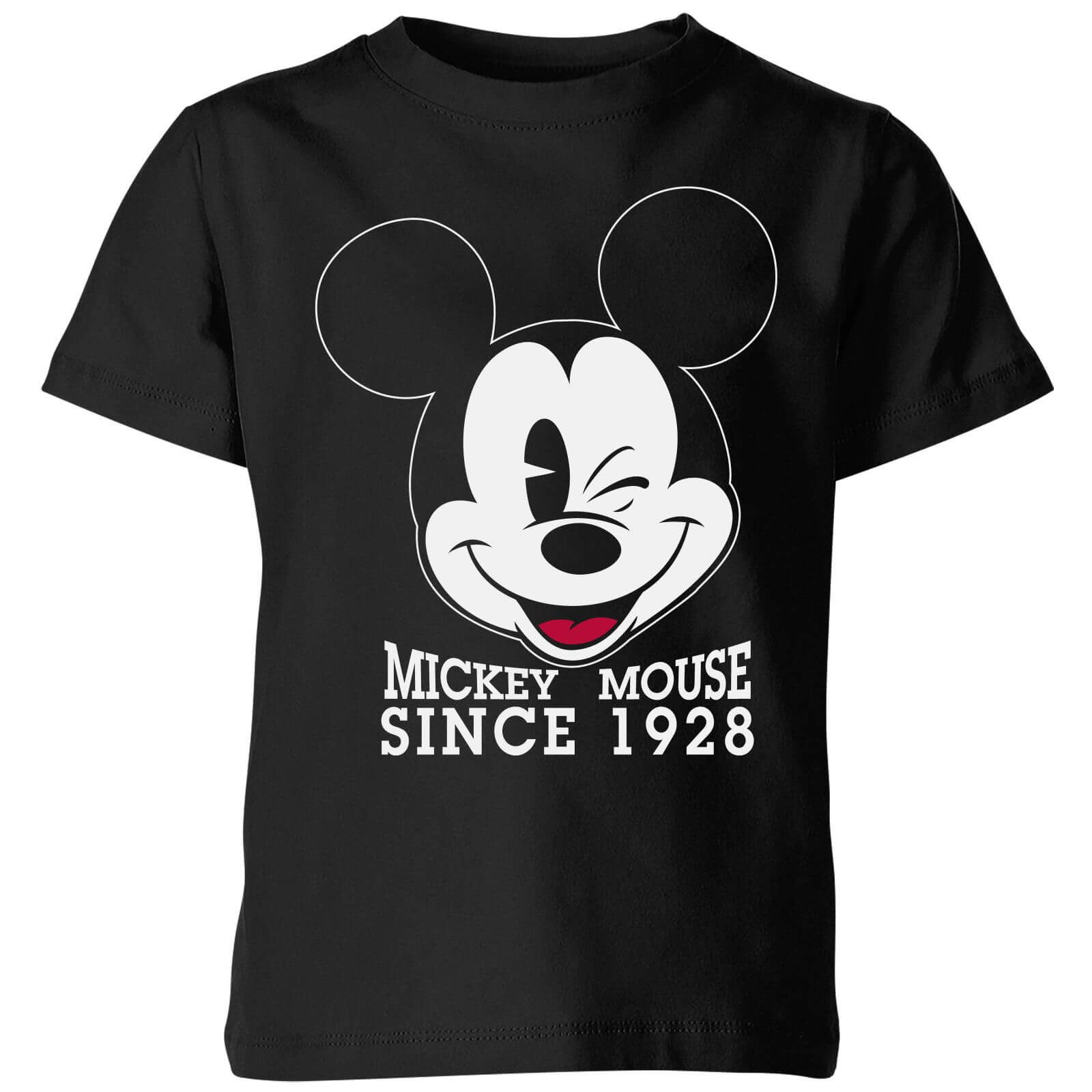 Disney Since 1928 Kinder T-Shirt - Schwarz - 9-10 Jahre