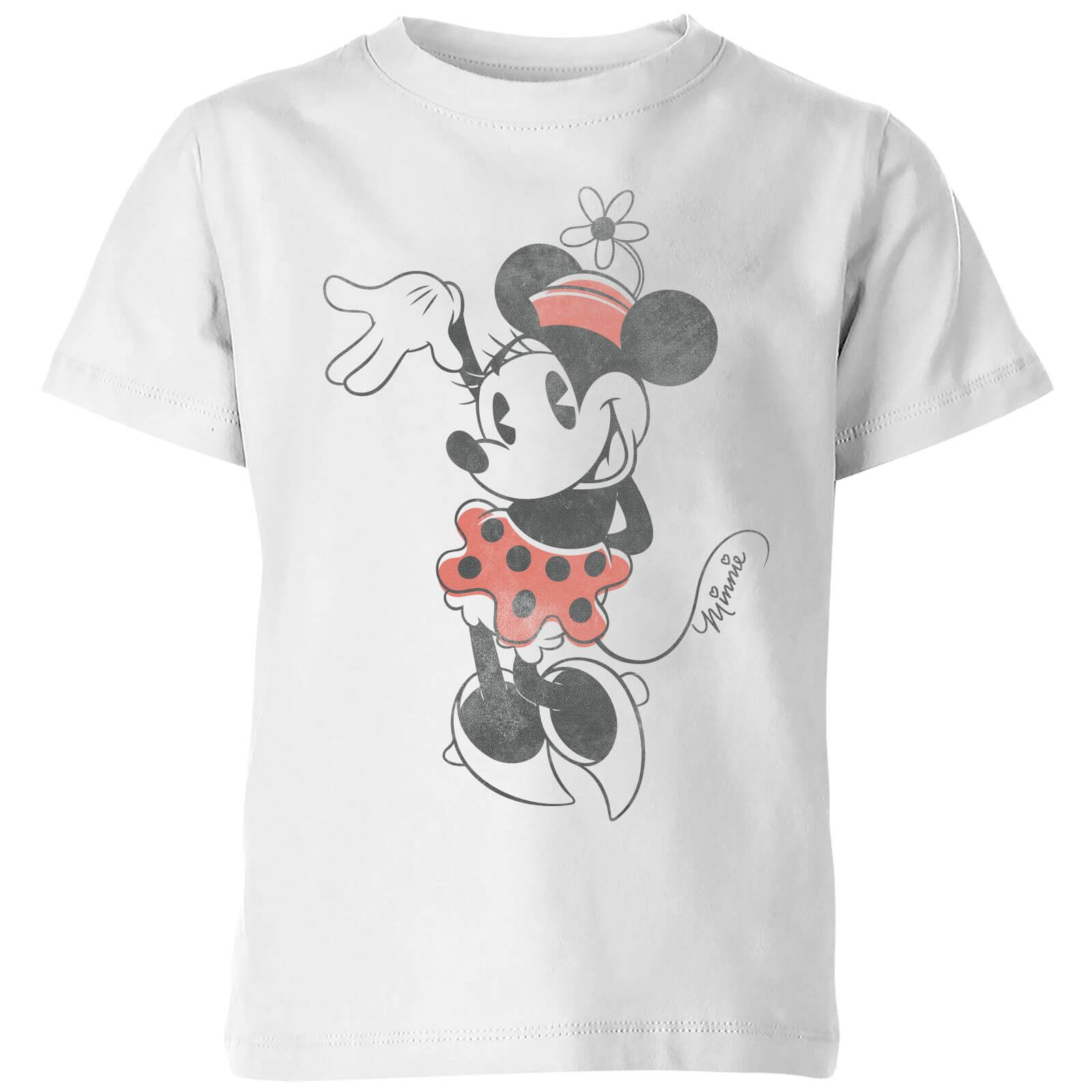 

T-Shirt Disney Minnie Mouse Waving - Bianco - Bambini - 3-4 Anni - Bianco