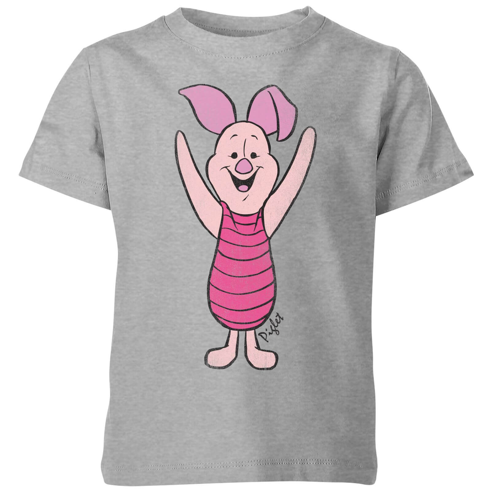

Disney Winnie The Pooh Piglet Classic Kids' T-Shirt - Grey - 7-8 Anni