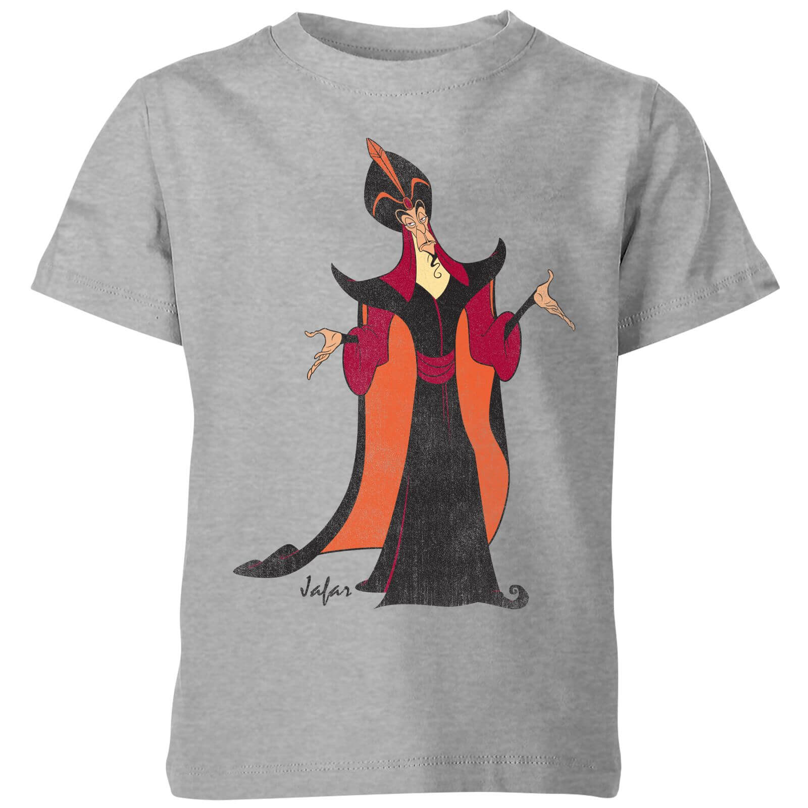 Disney Aladdin Jafar Classic Kinder T-Shirt – Grau – 3-4 Jahre