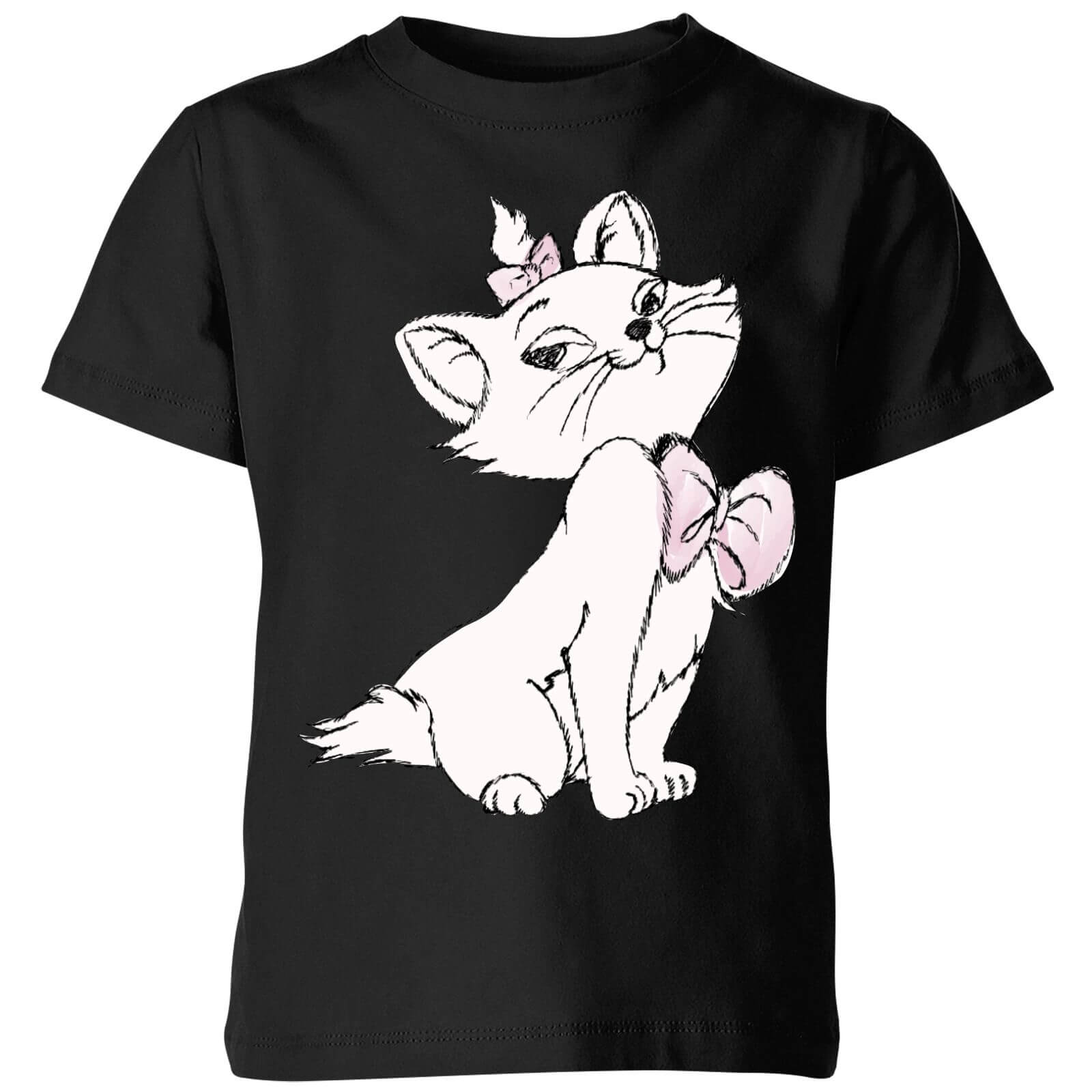 Disney Aristocats Marie Kinder T-Shirt – Schwarz – 3-4 Jahre