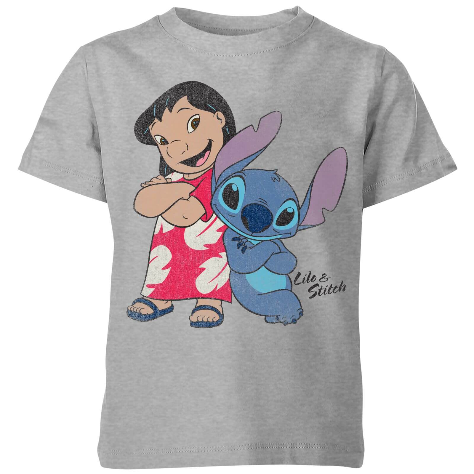 Disney Lilo & Stitch Classic Kids' T-Shirt - Grey - 5-6 Years