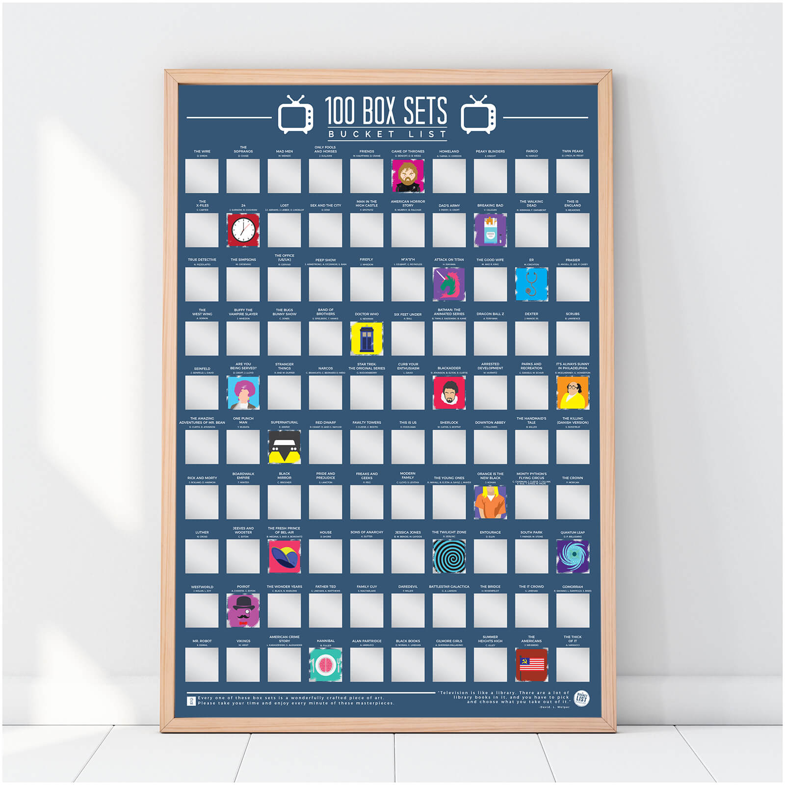 100 Box Sets Bucket List Poster
