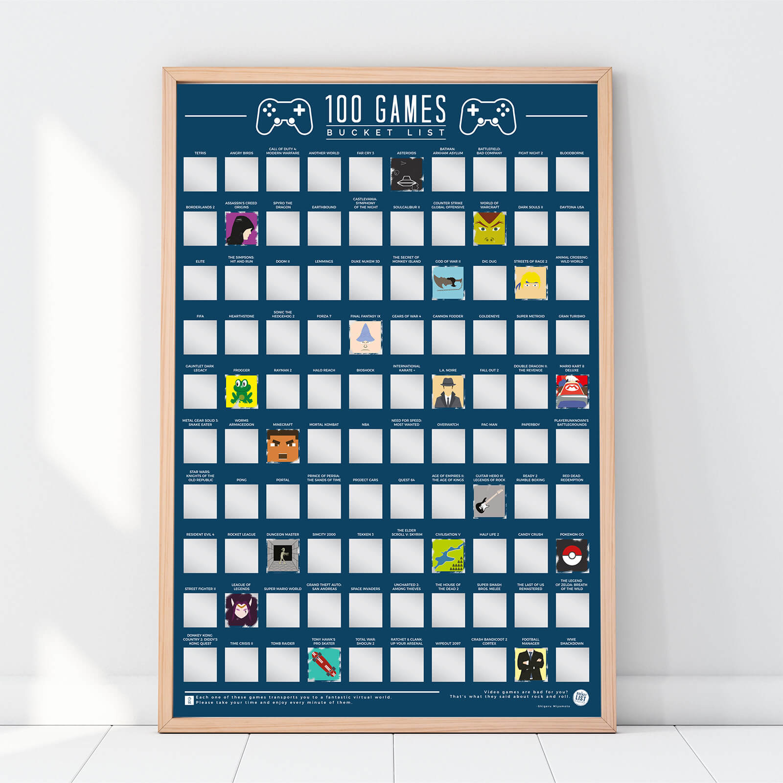 Click to view product details and reviews for 100 Games Bucket List Poster.