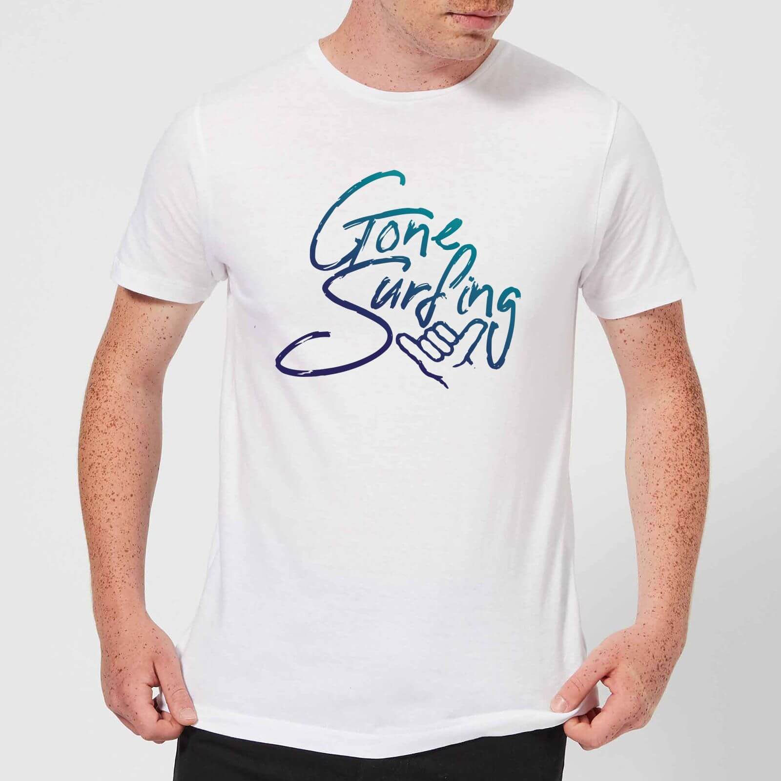 Gone Surfing Men's T-Shirt - White - M - White