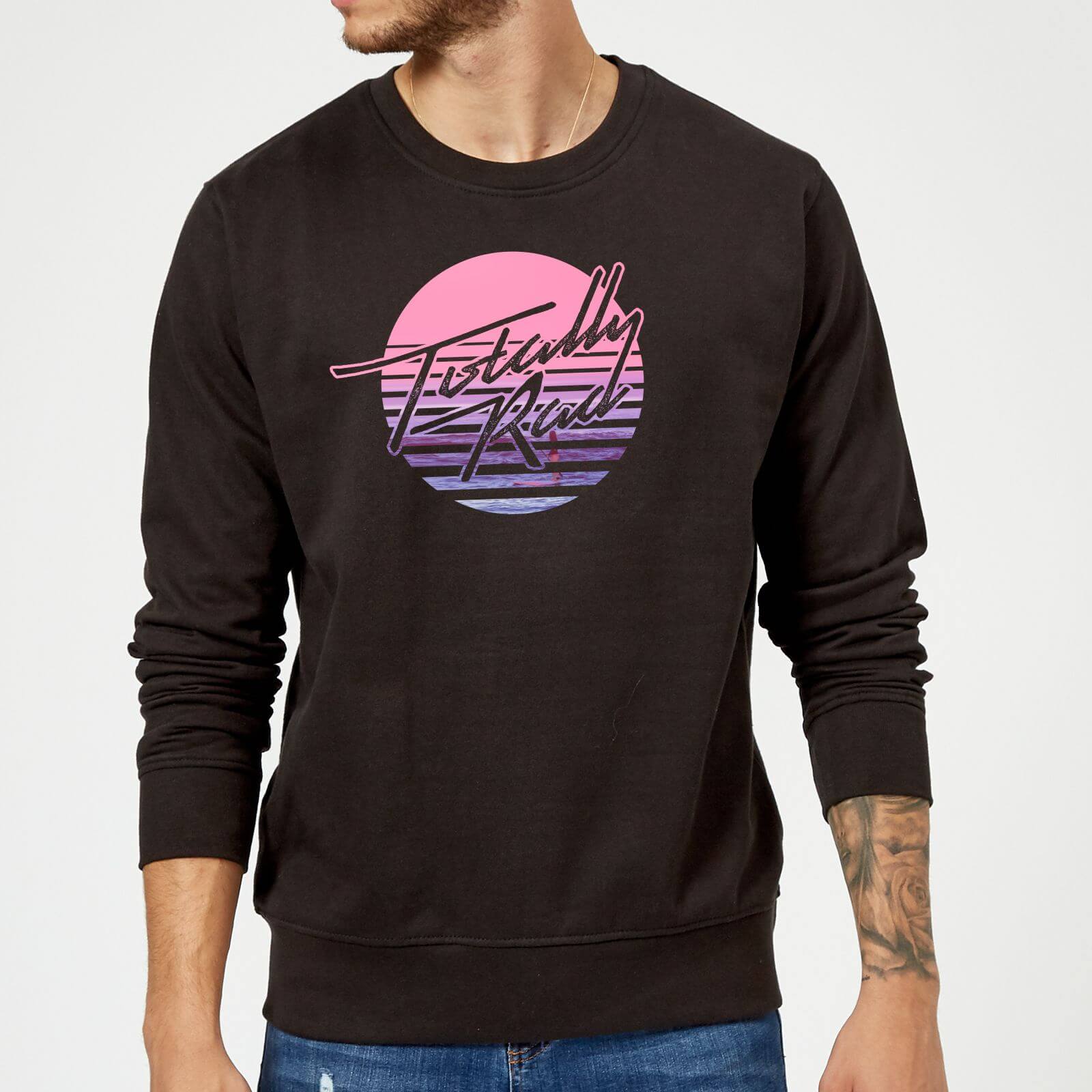 Totally Rad Sweatshirt - Black - 5XL - Noir