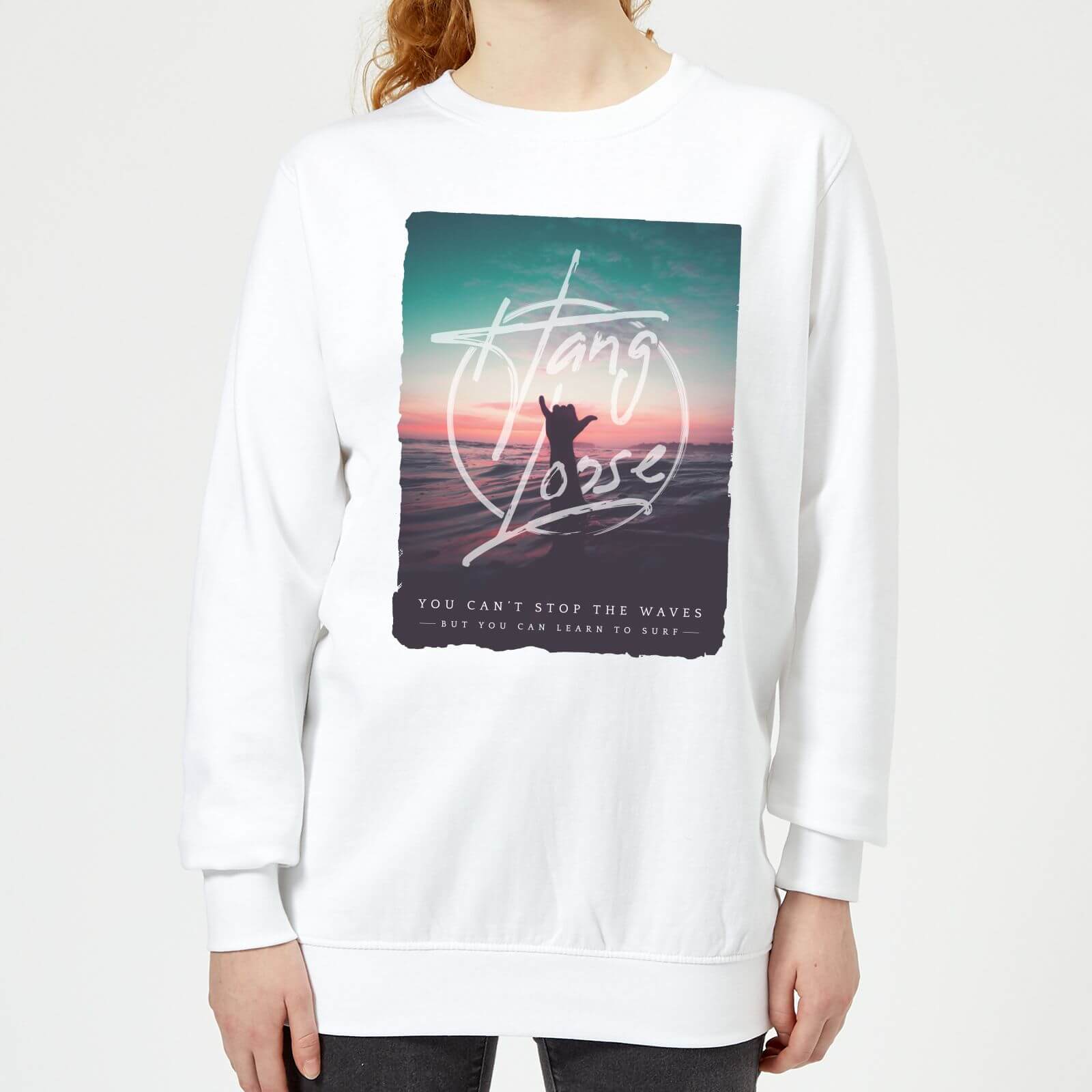 Hang Loose Women's Sweatshirt - White - XS - White