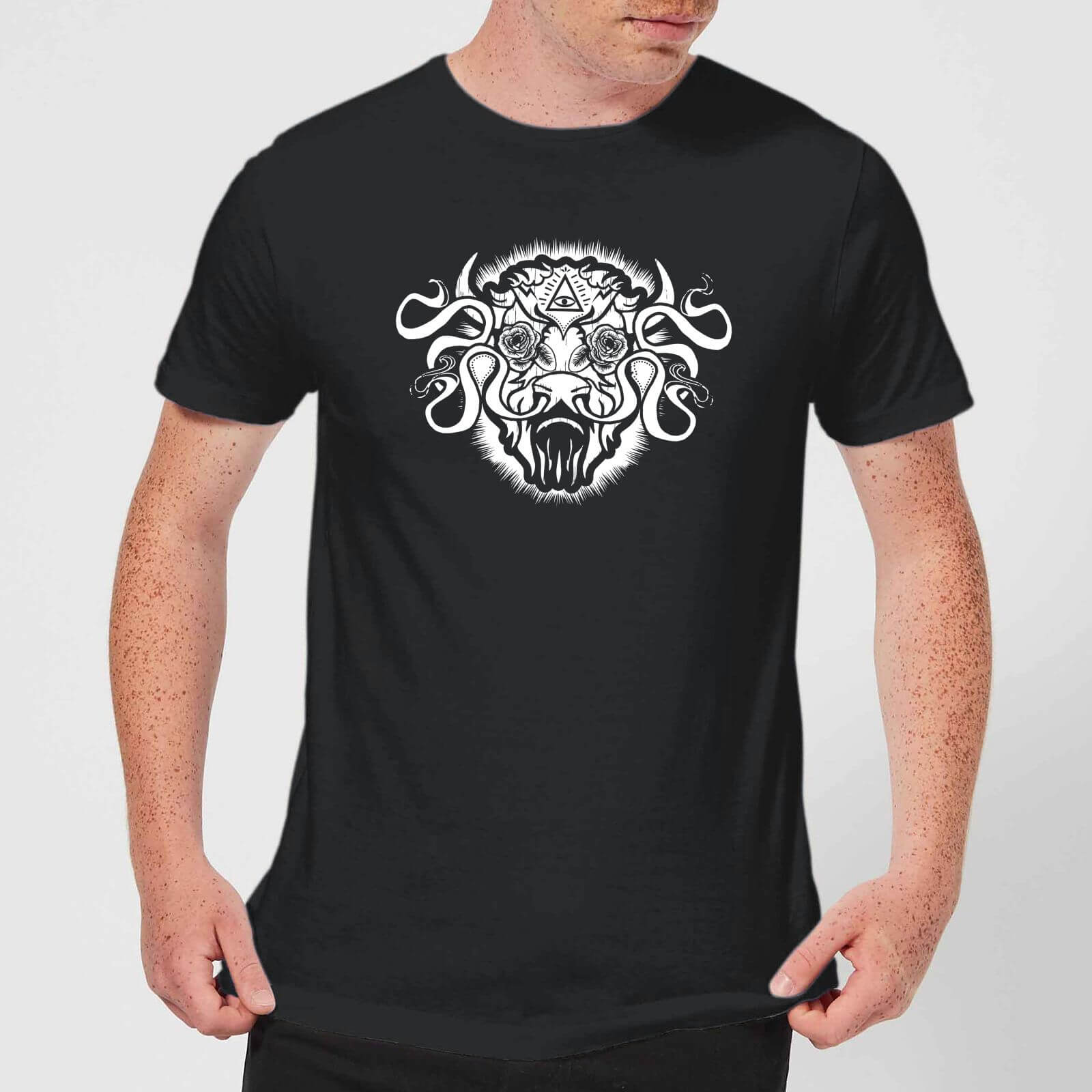 T-Shirt Homme American Gods Bison - Noir - S - Noir