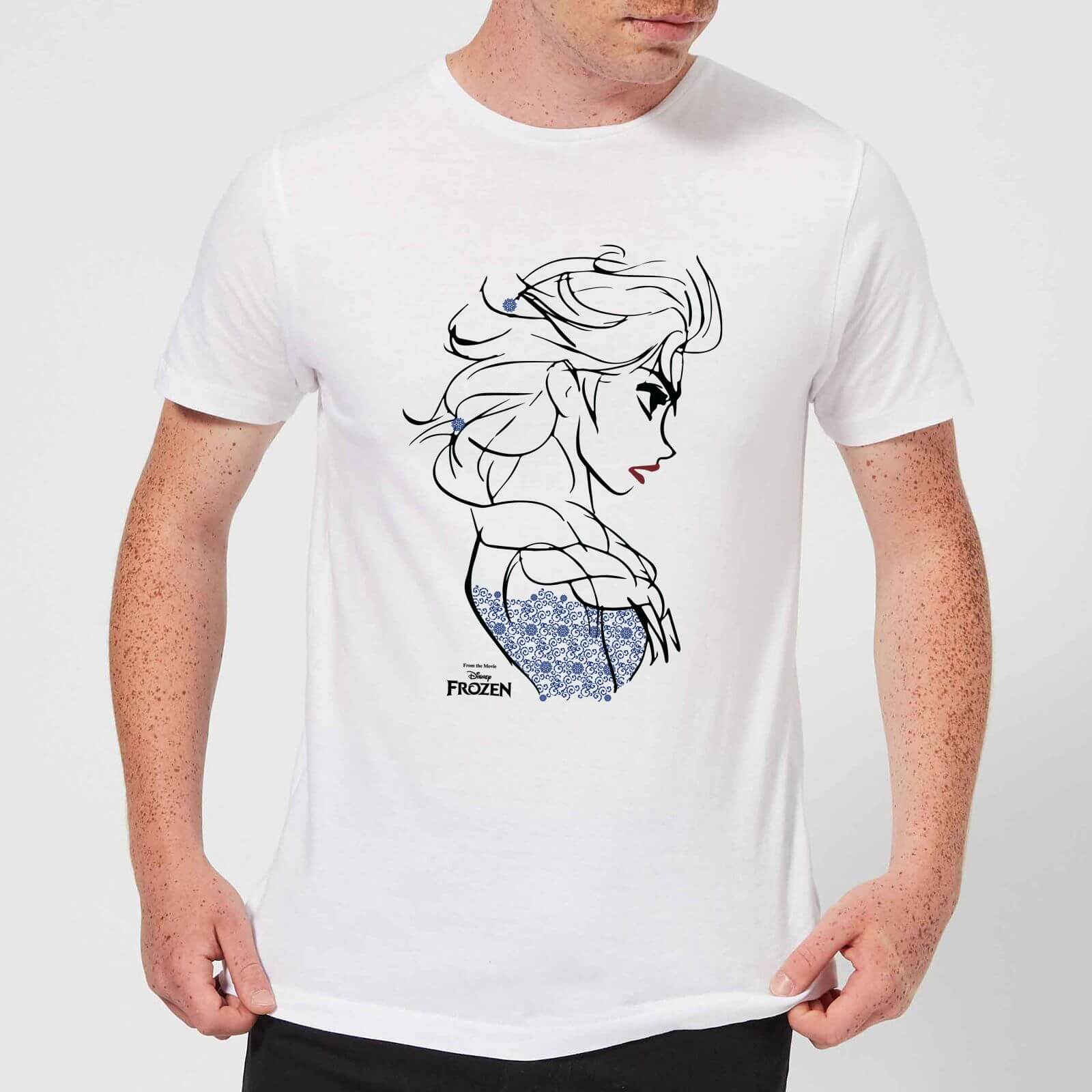 

T-Shirt Disney Frozen Elsa Sketch Strong - Bianco - Uomo - S