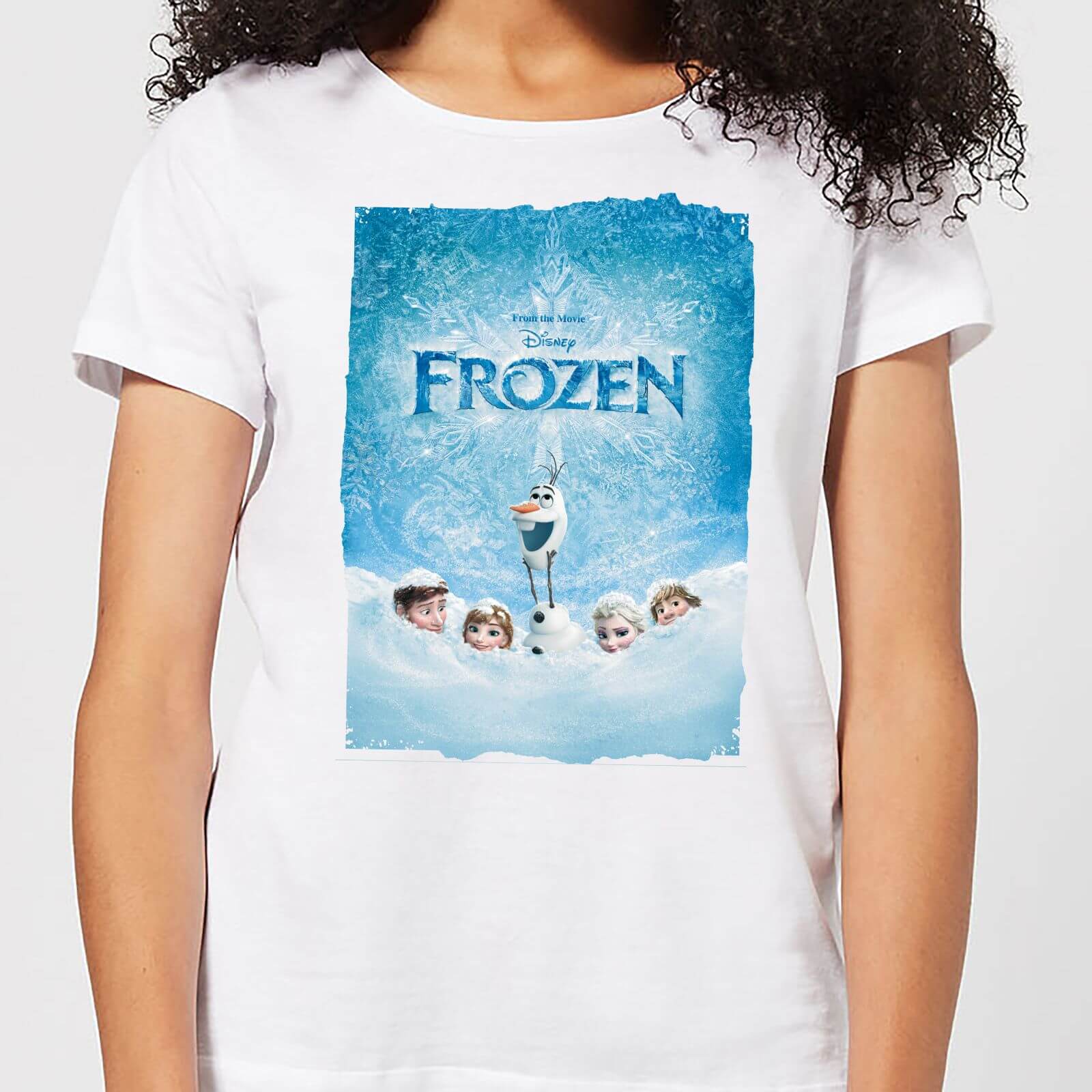 Disney Frozen Snow Poster Women's T-Shirt - White - 3XL - White
