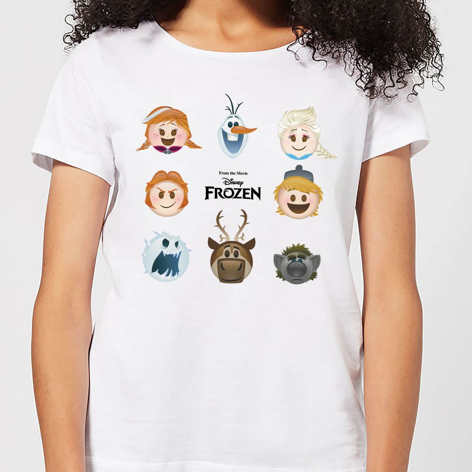 

T-Shirt Disney Frozen Emoji Heads - Bianco - Donna - XXL - Bianco