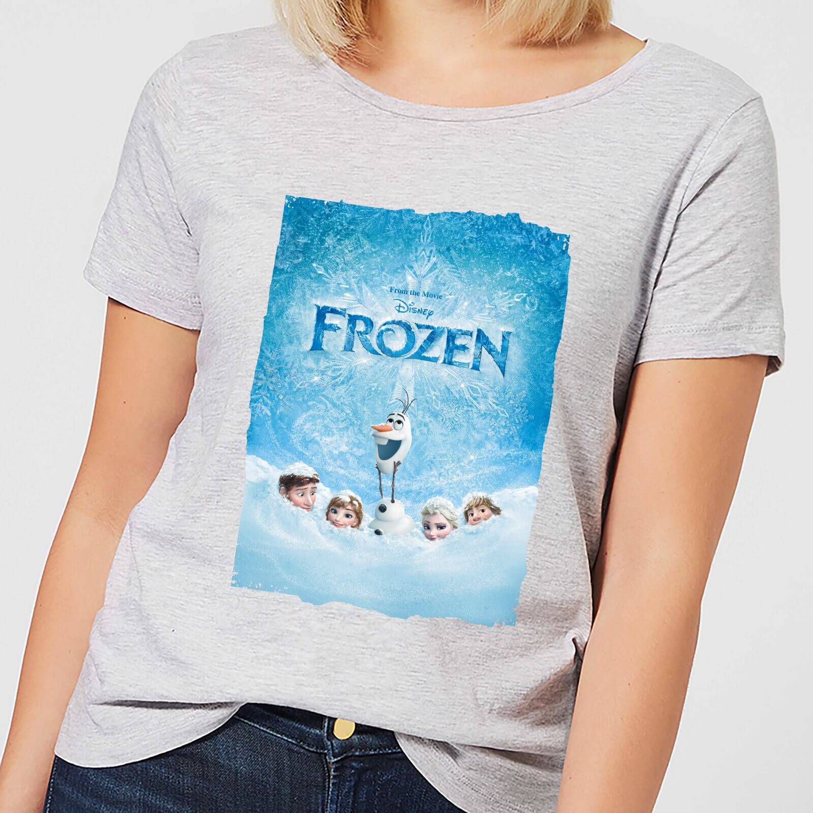 Disney Frozen Snow Poster Women's T-Shirt - Grey - 3XL - Grey