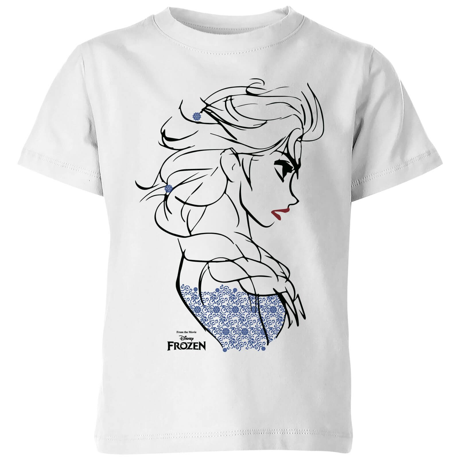 Camiseta Disney Frozen Elsa Sketch - Niño - Blanco - 11-12 años