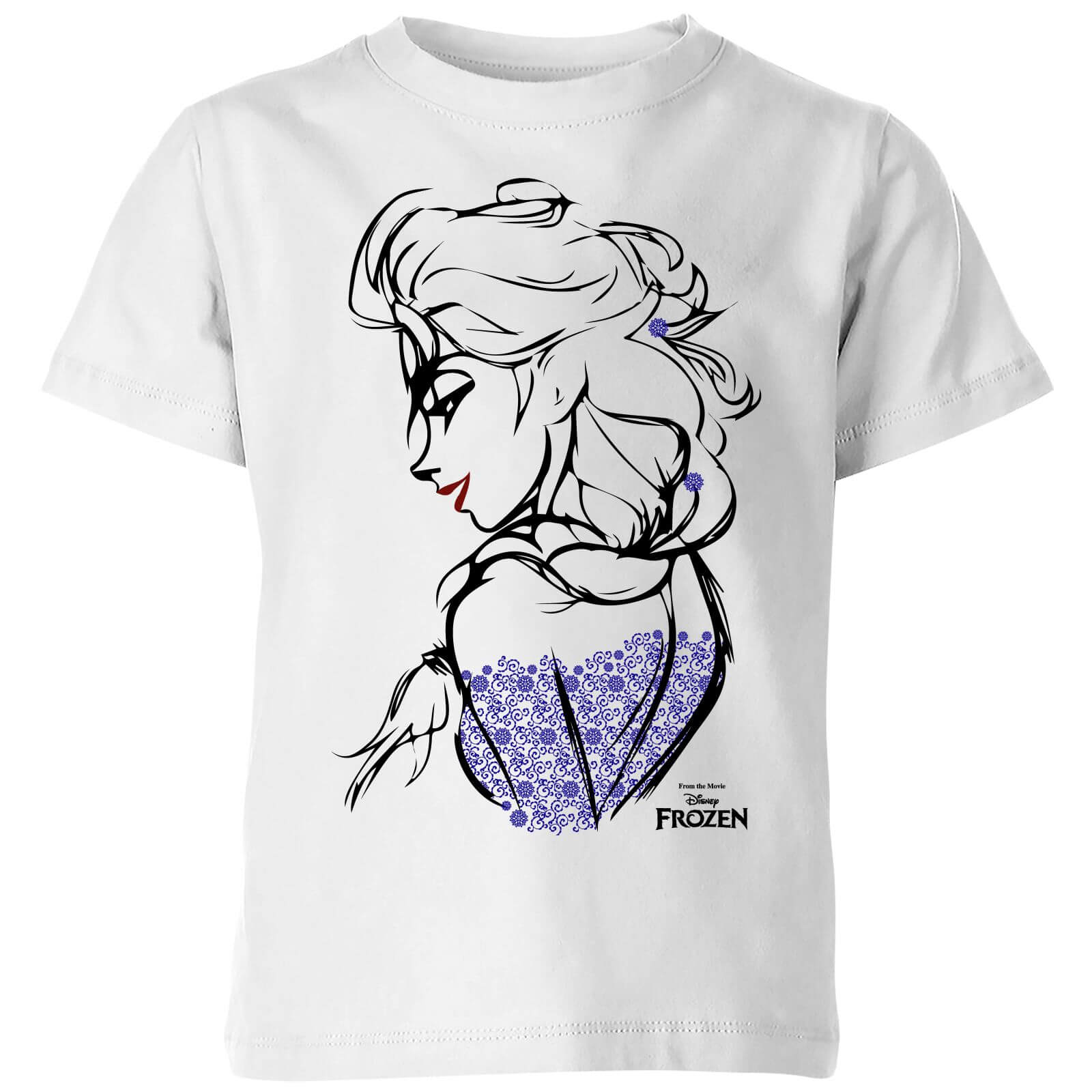 Camiseta Disney Frozen Elsa Sketch - Niño - Blanco - 3-4 años