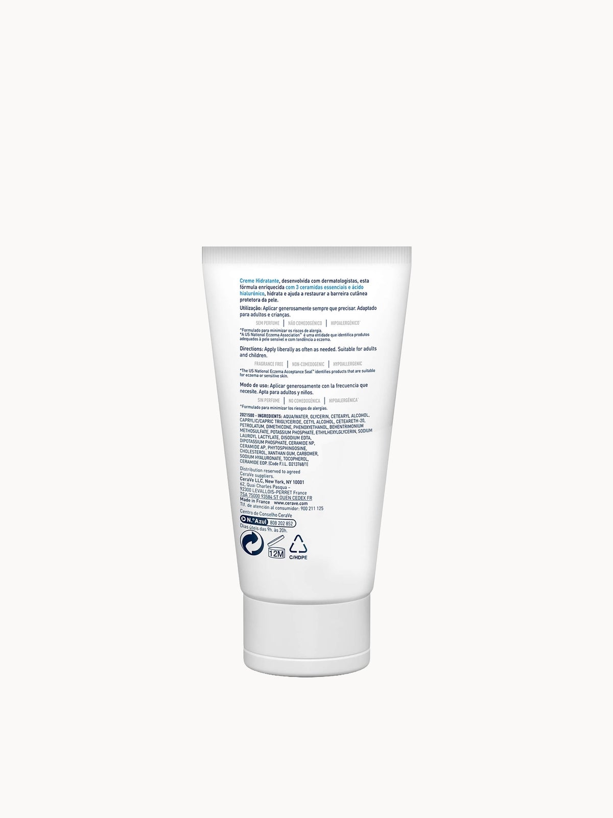 CeraVe Moisturising Cream Tube with Ceramides for Dry to Very Dry Skin 50ml 2