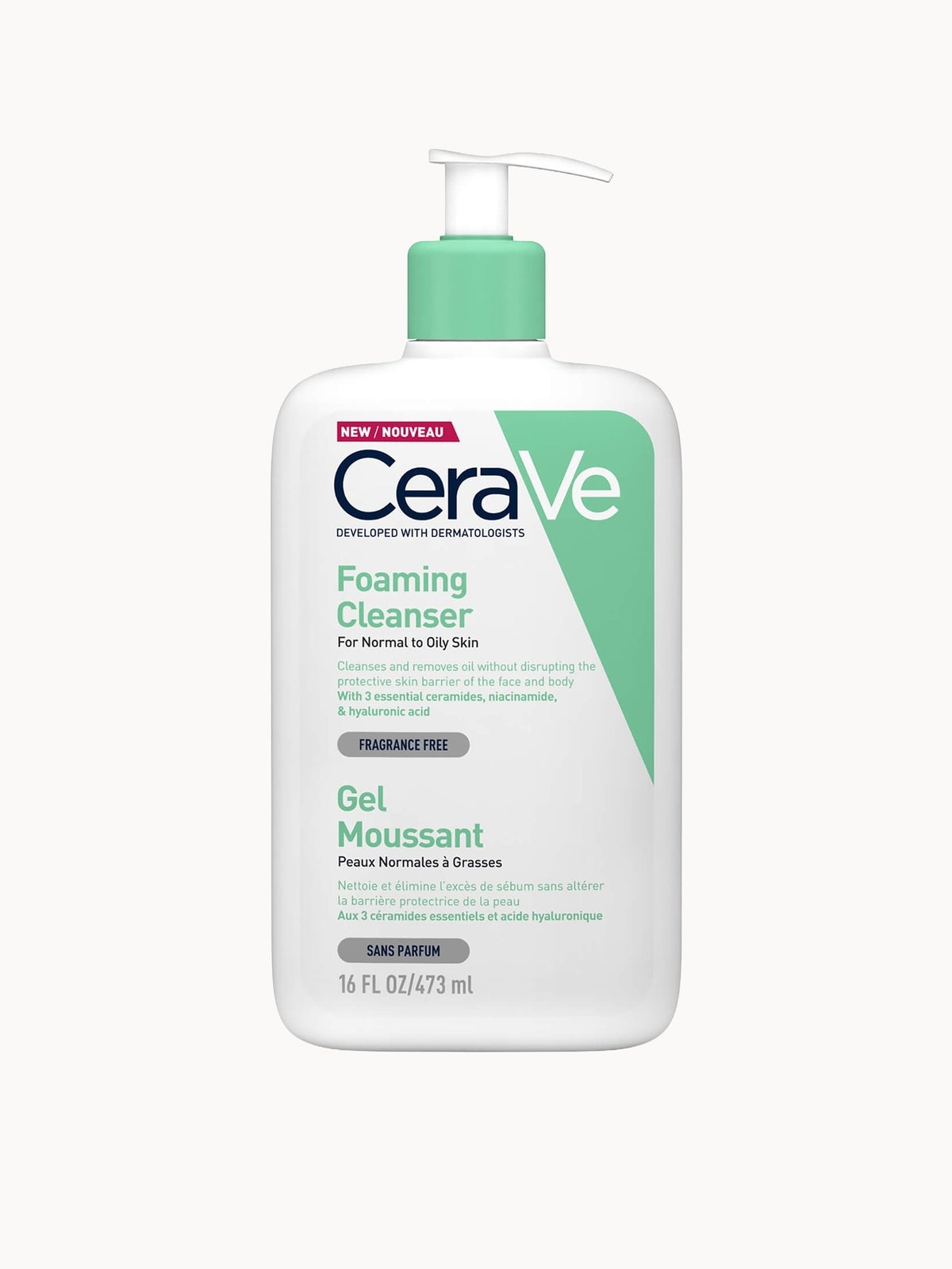 CeraVe Foaming Cleanser with Niacinamide for Normal to Oily Skin 473ml