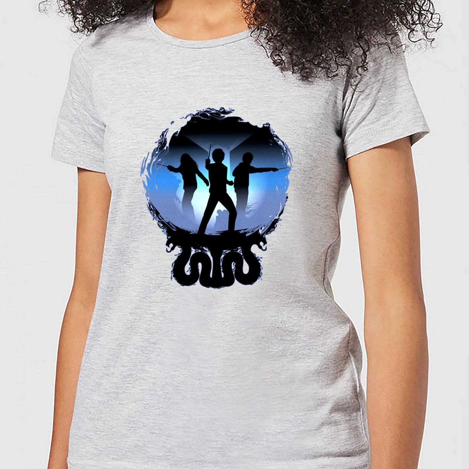 

T-Shirt Femme Silhouette de Bataille - Harry Potter - Gris - XS