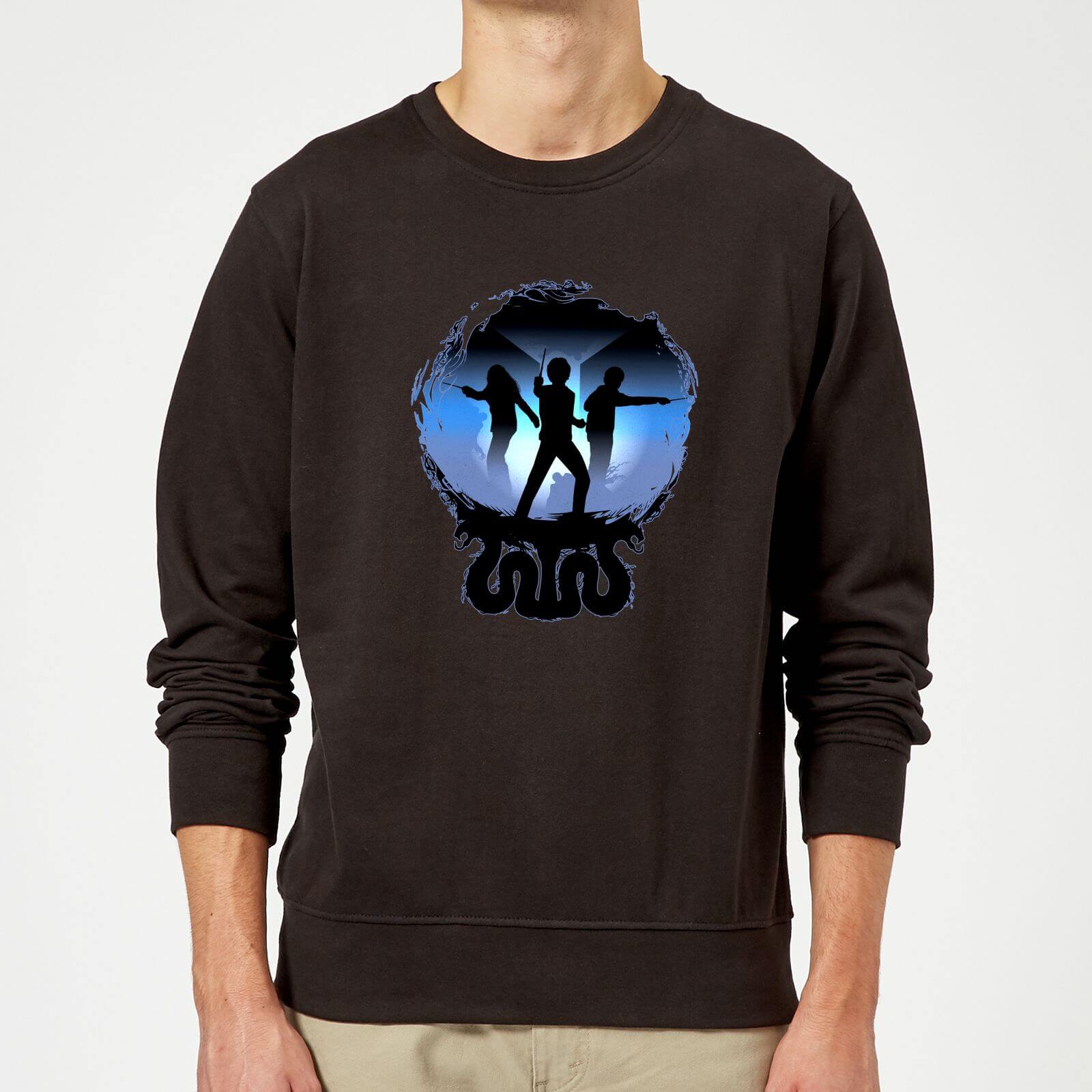 Harry Potter Silhouette Attack Sweatshirt - Black - S - Black