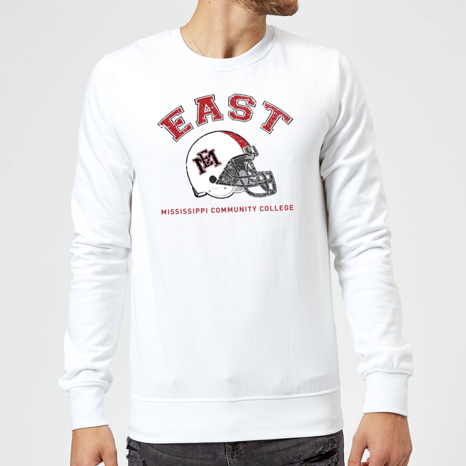 Image of East Mississippi Community College Helmet Sweatshirt - White - XXL - Bianco