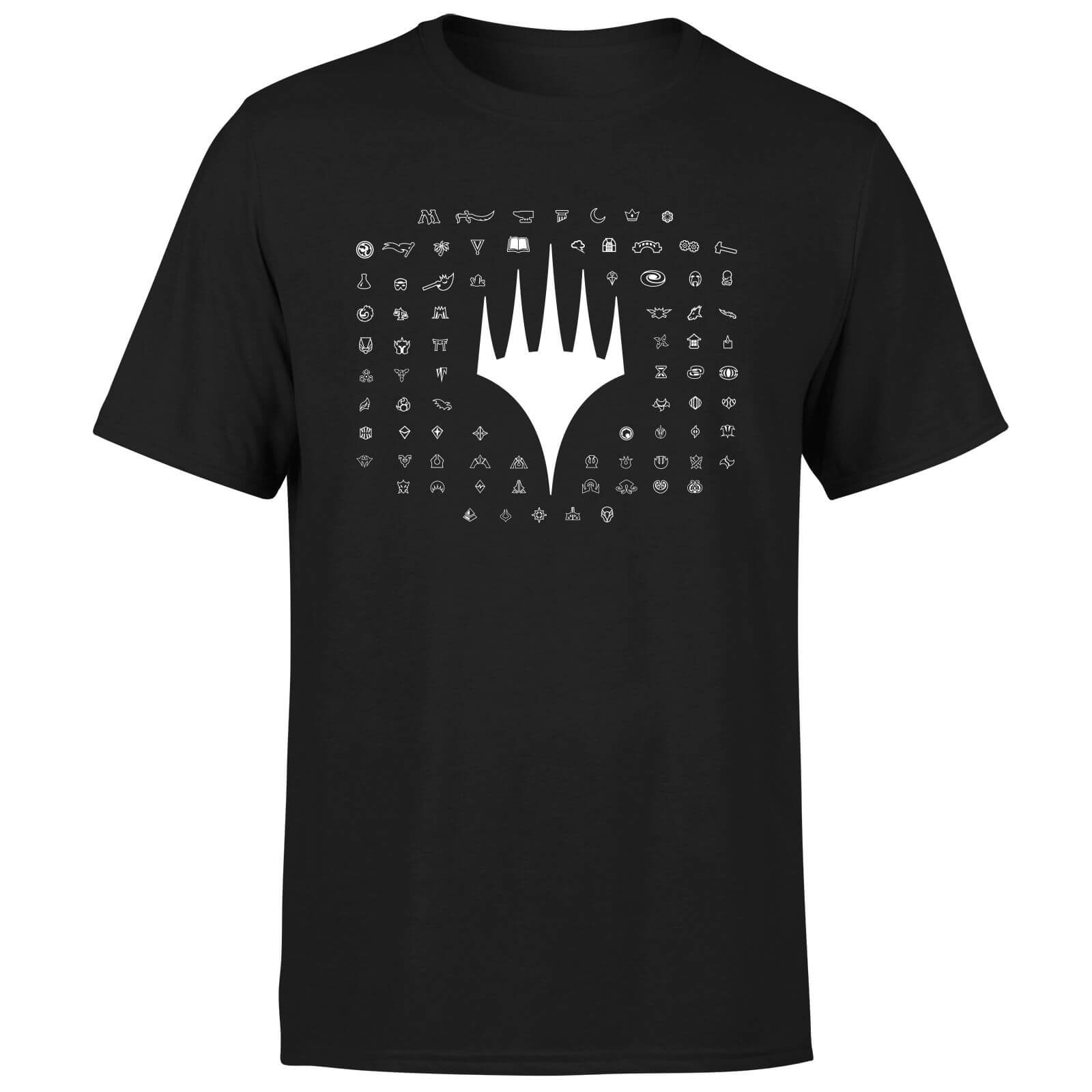 T-Shirt Homme Emblèmes 25e Anniversaire de Magic : The Gathering - Noir - XL - Noir