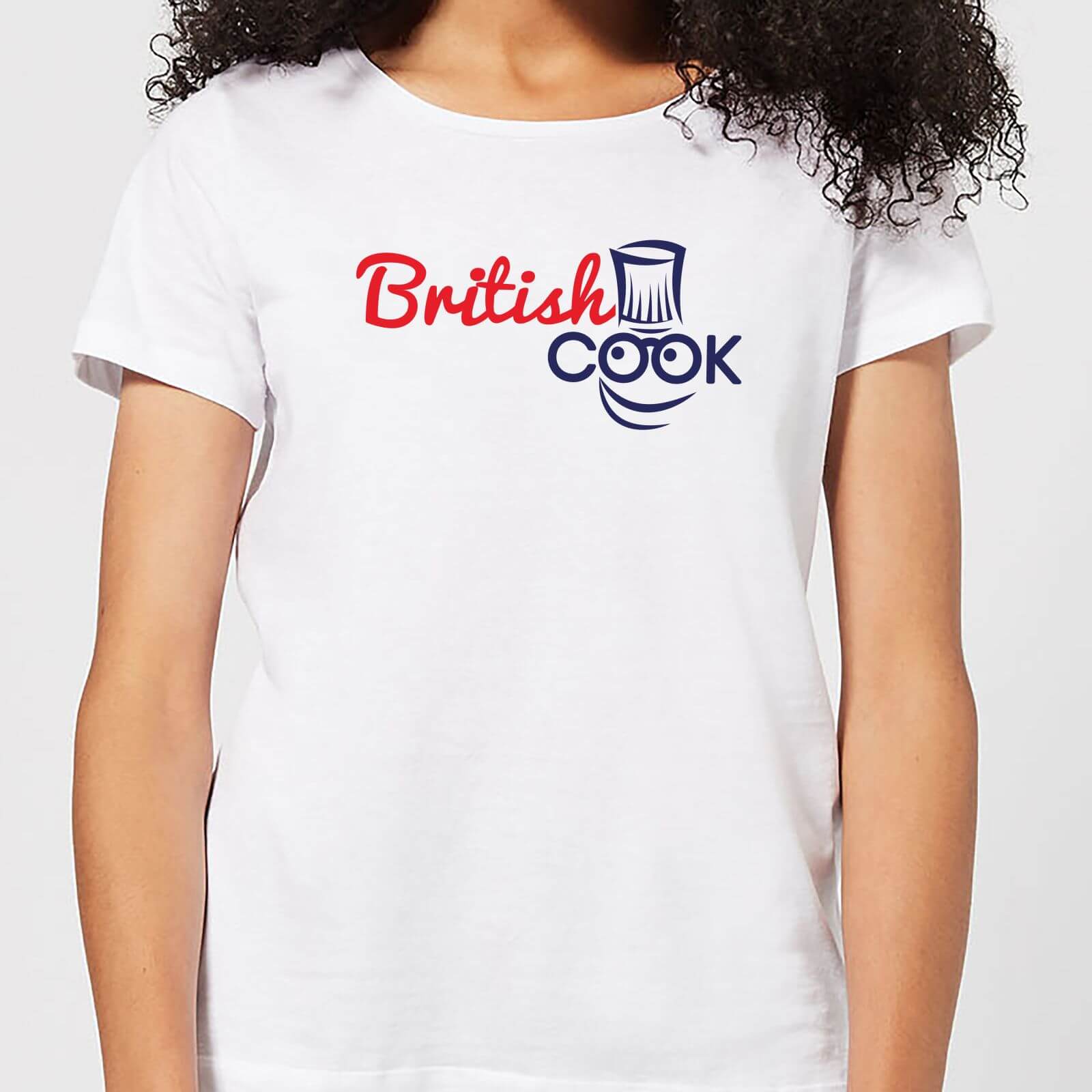 British Cook Logo Womens T Shirt White Xxl White