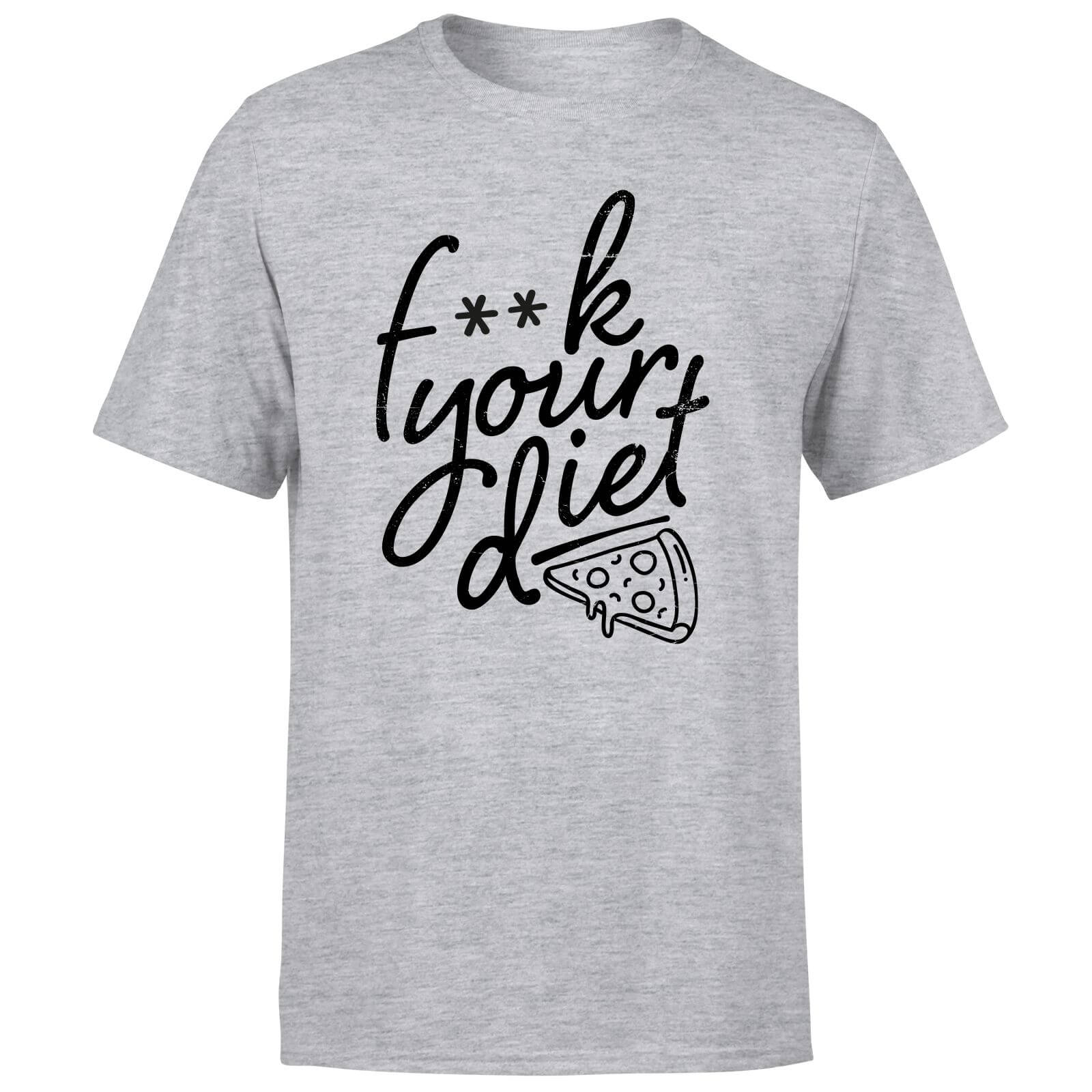F**k Your Diet Men's T-Shirt - Grey - S - Grey
