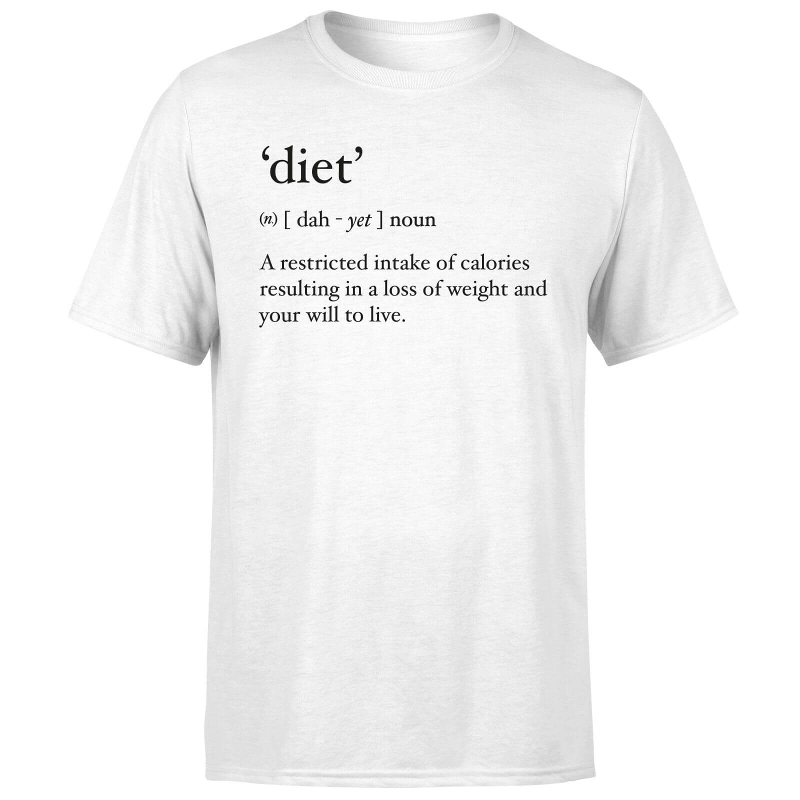 Dictionary Diet Men's T-Shirt - White - 5XL - White