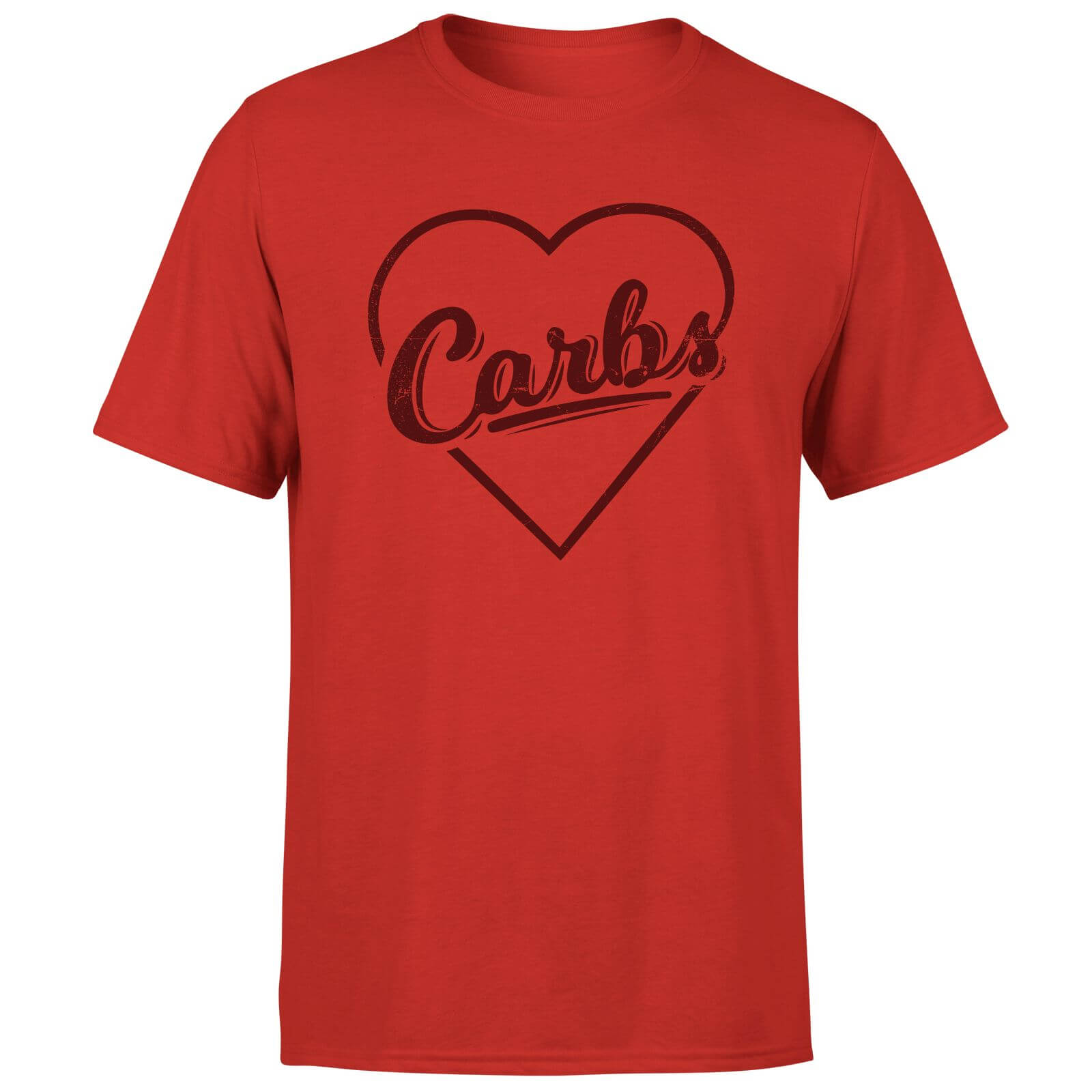 Love Carbs Men's T-Shirt - Red - S - Red