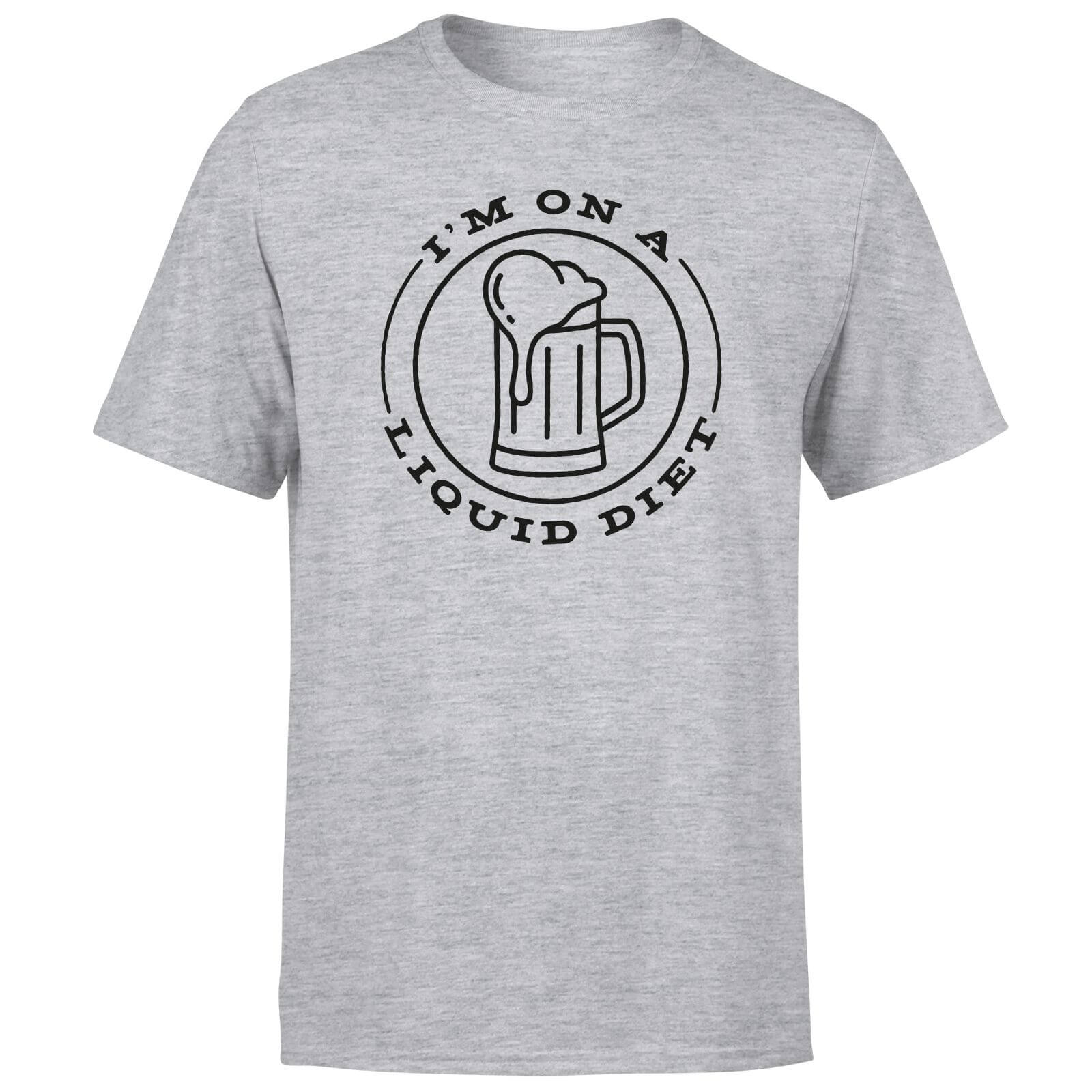 Liquid Diet Beer Men's T-Shirt - Grey - 3XL