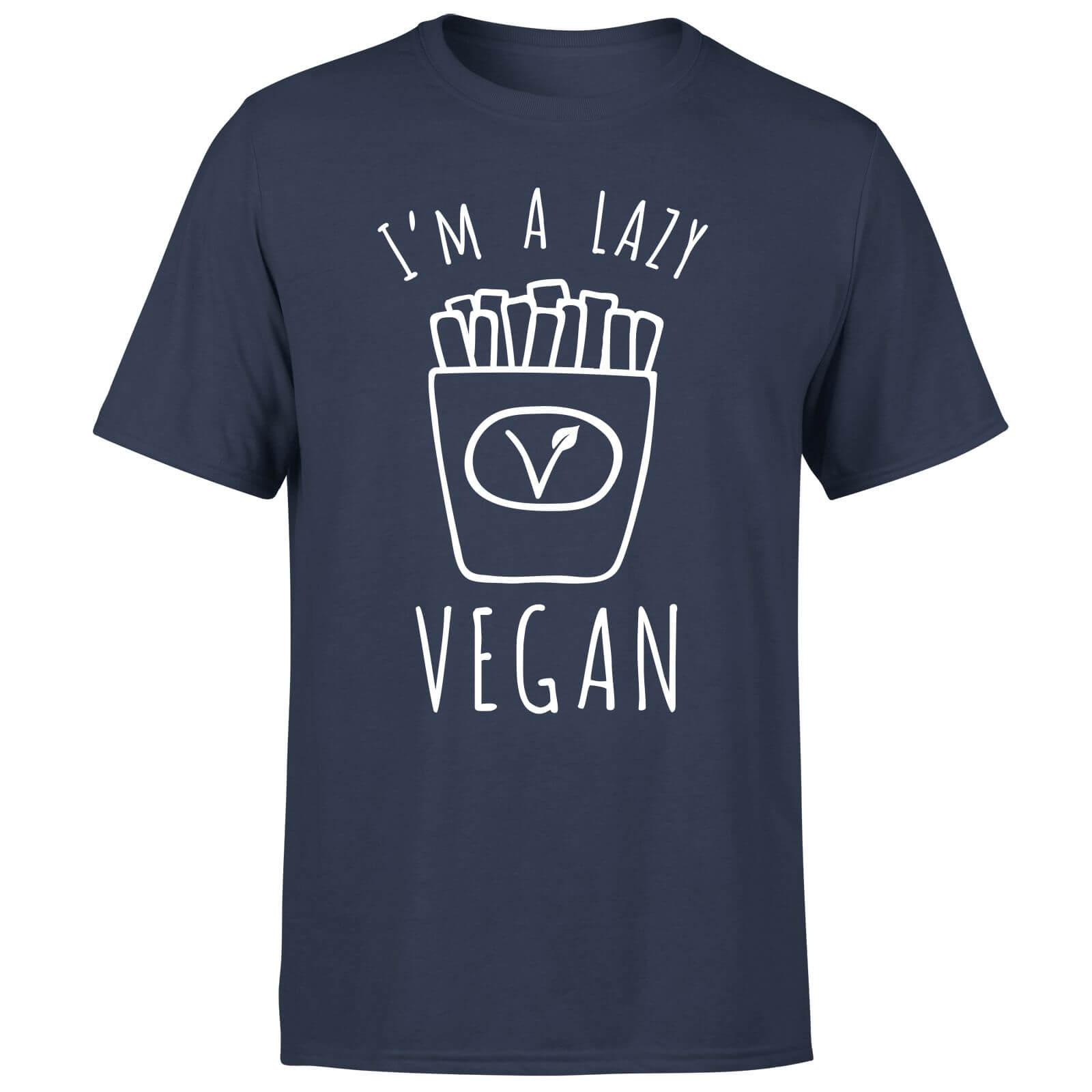Lazy Vegan Men's T-Shirt - Navy - S - Navy