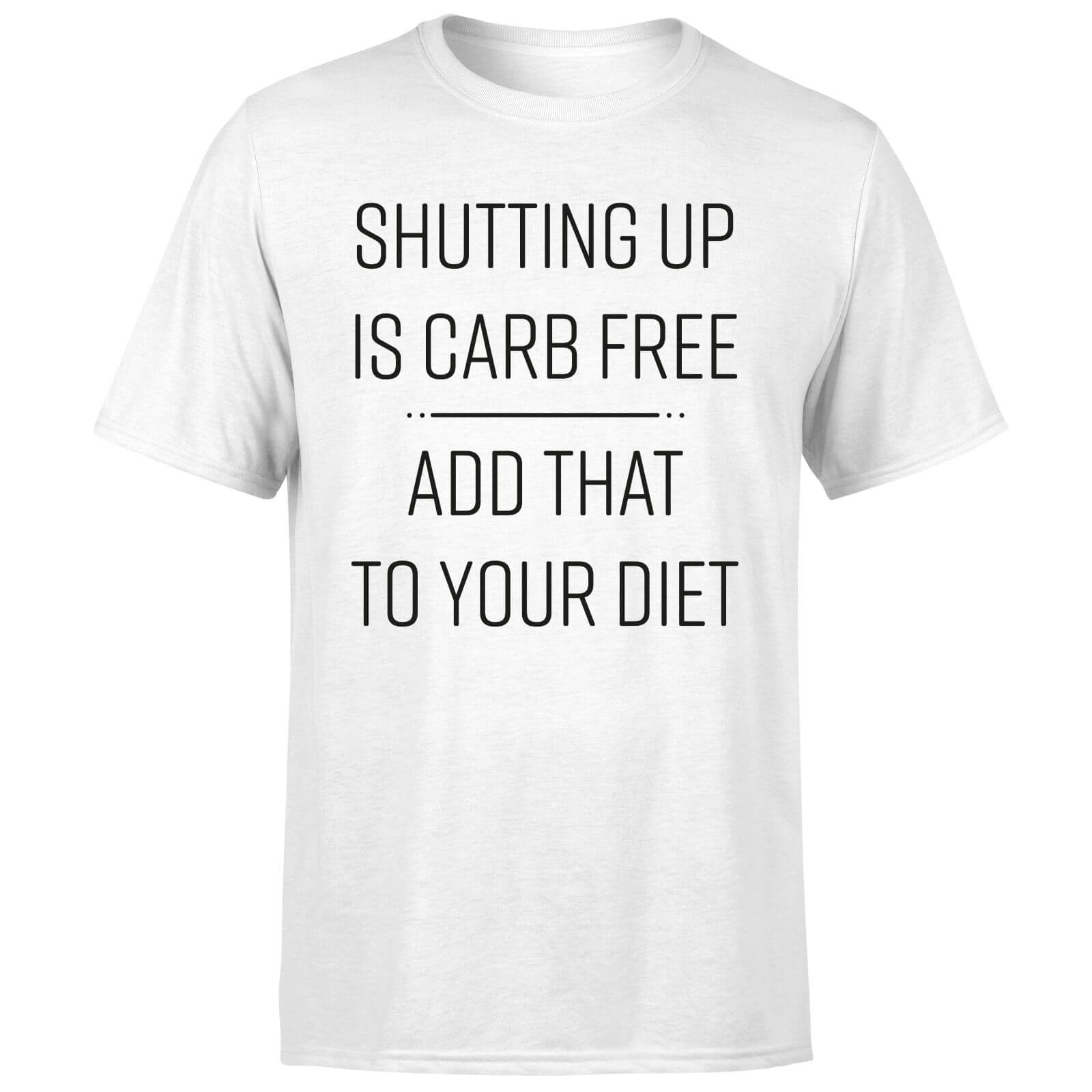 Shutting Up Is Carb Free Men's T-Shirt - White - 3XL - White