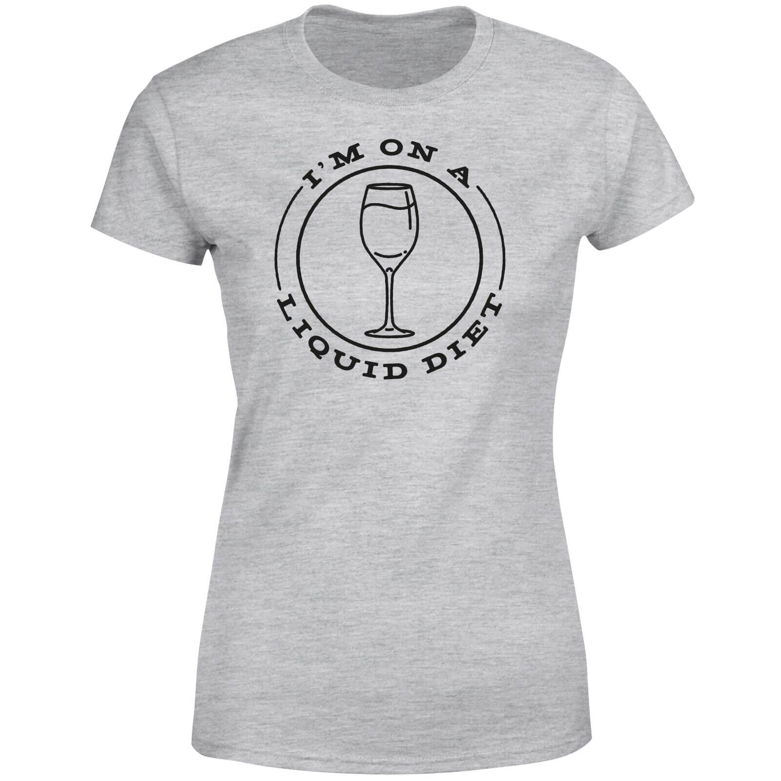 Liquid Diet Wine Women's T-Shirt - Grey - XL - Grey