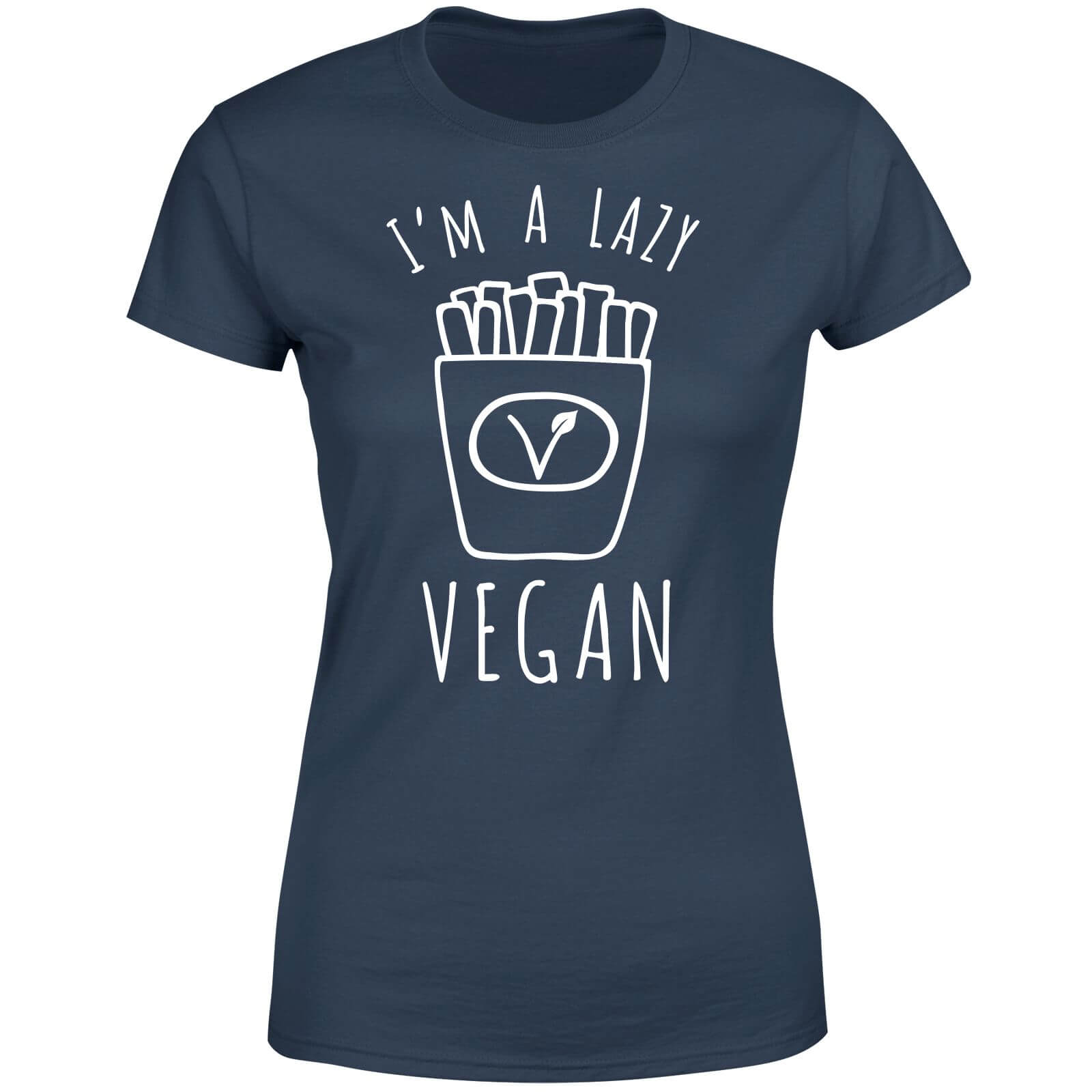 Lazy Vegan Women's T-Shirt - Navy - S - Navy