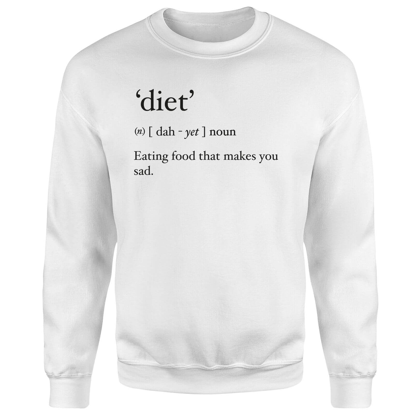 Dictionary Diet Sweatshirt - White - S - White