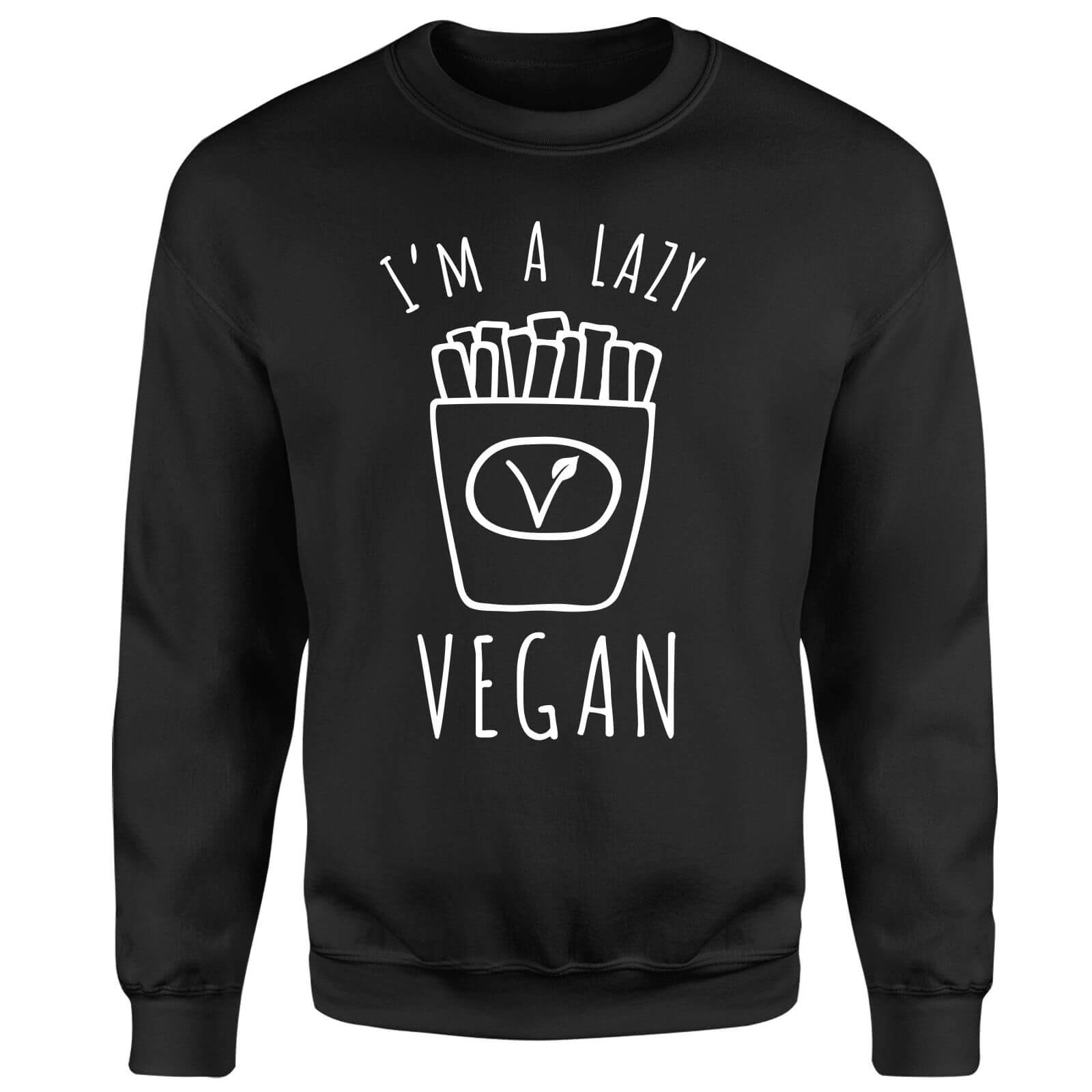 Lazy Vegan Sweatshirt - Black - S - Black