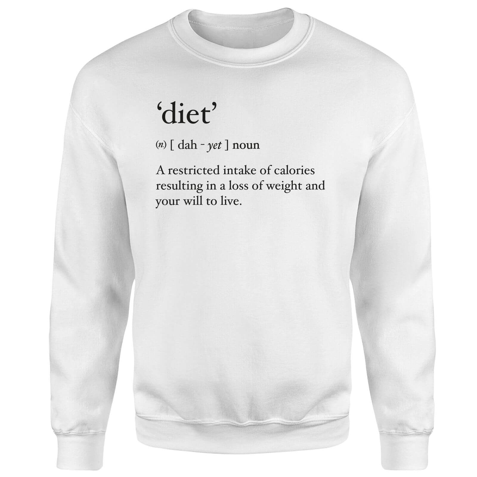 Dictionary Diet Sweatshirt - White - S - White
