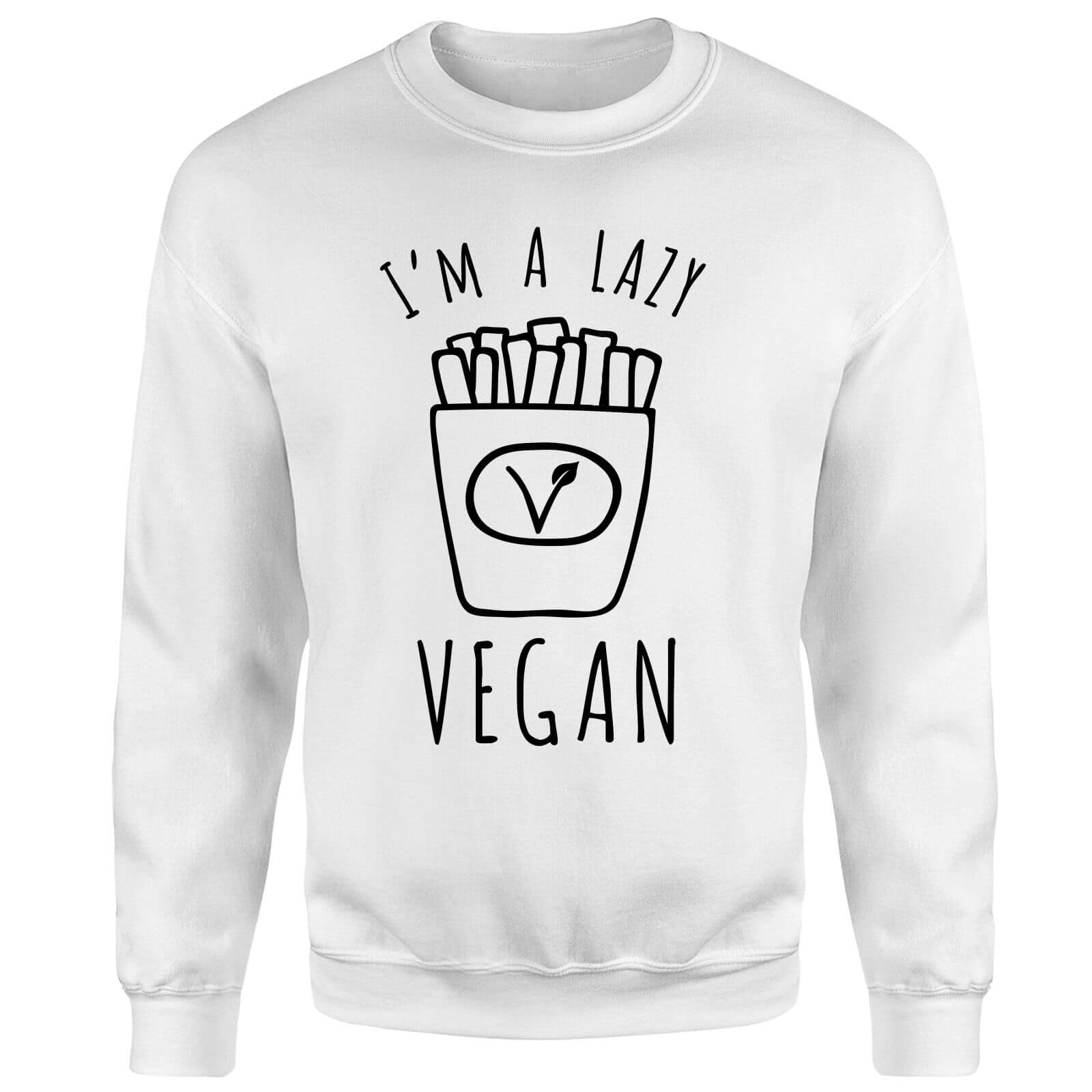 Lazy Vegan Sweatshirt - White - S - White