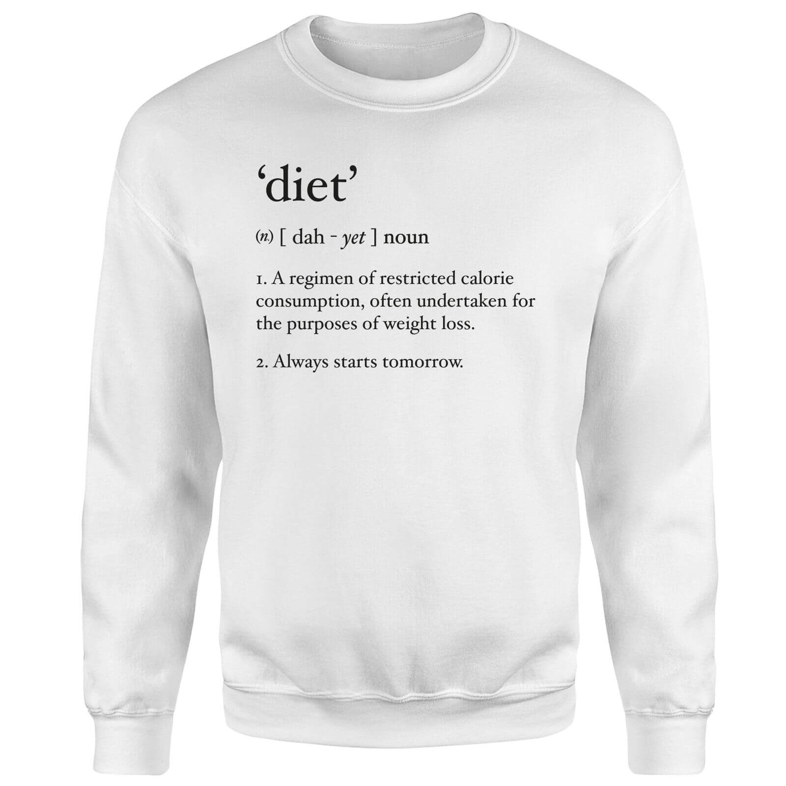 Dictionary Diet Sweatshirt - White - M - White