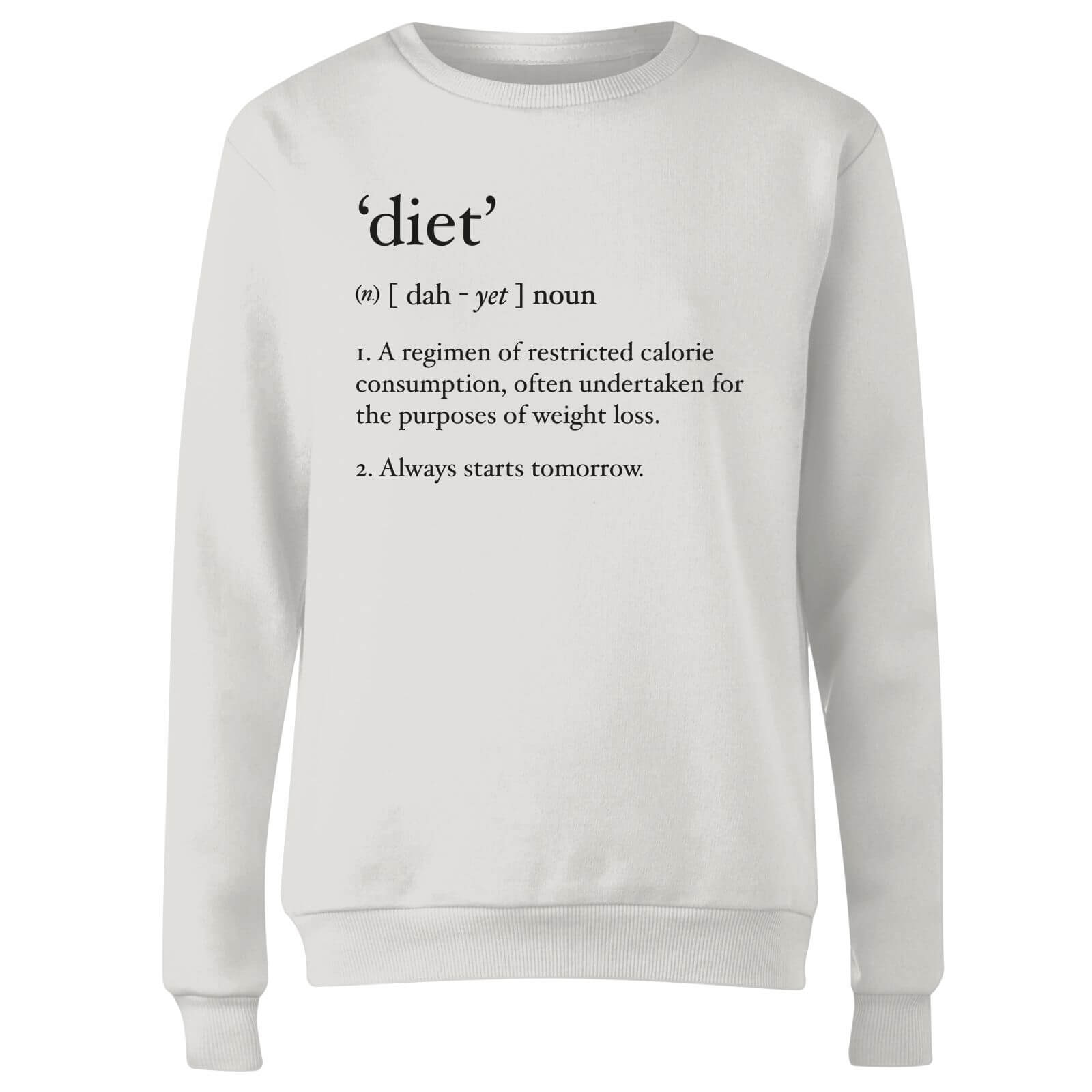 Dictionary Diet Women's Sweatshirt - White - XS - White
