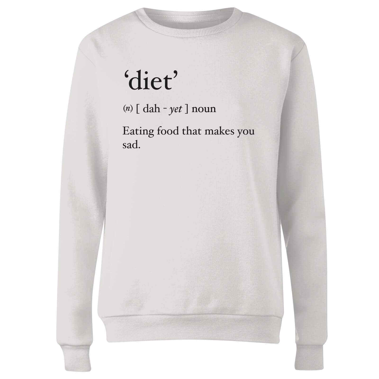 Dictionary Diet Women's Sweatshirt - White - XS - White