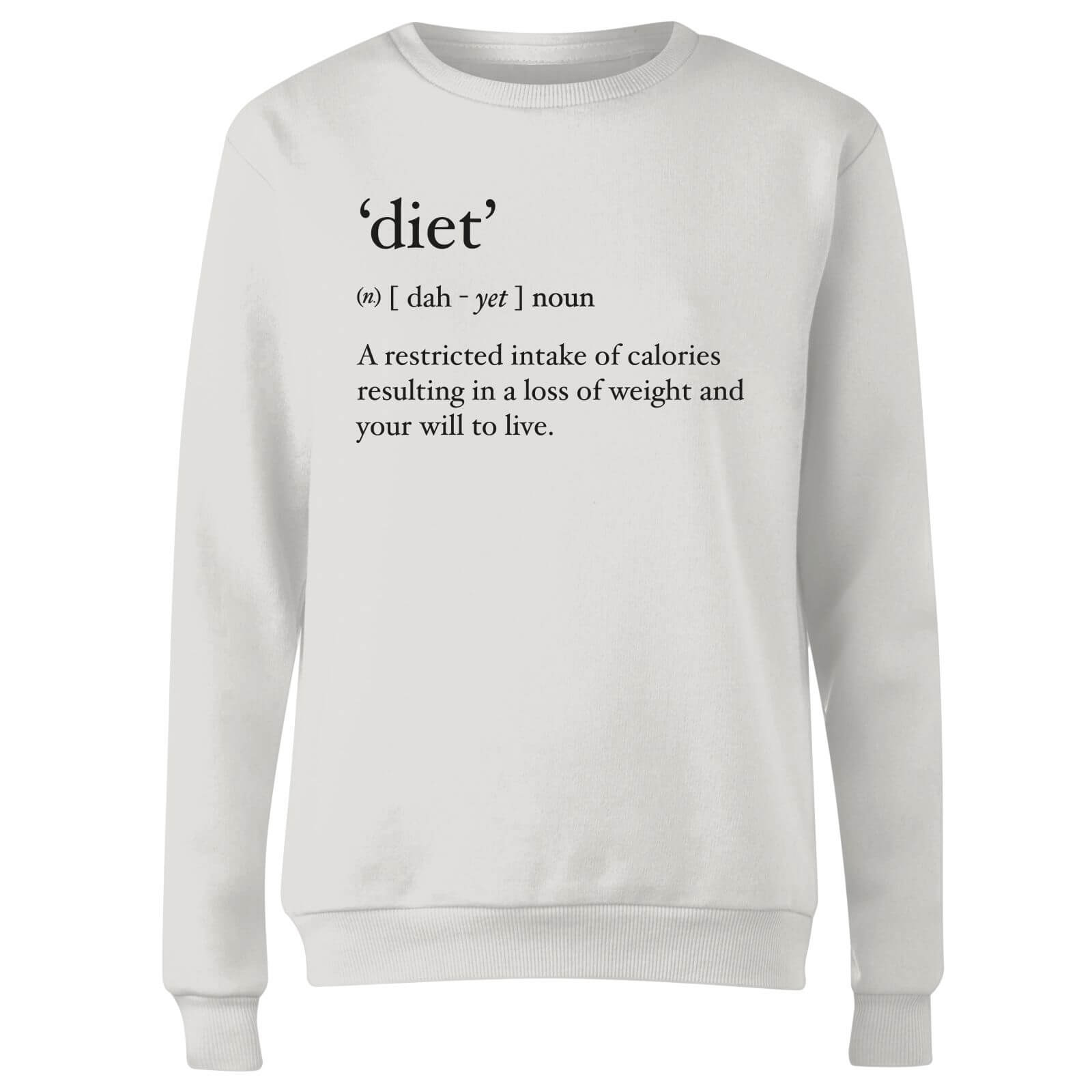 Dictionary Diet Women's Sweatshirt - White - XS - White
