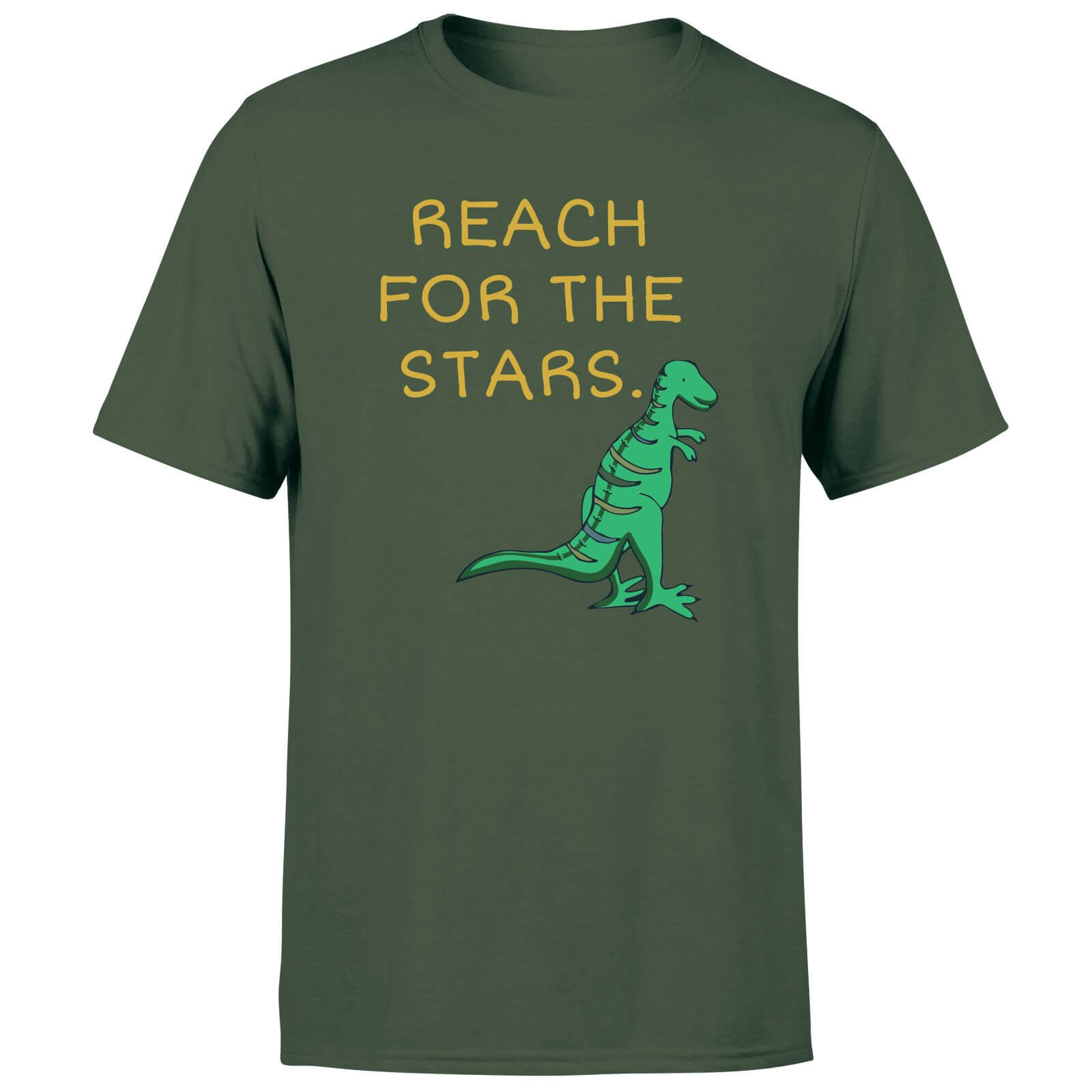 Reach For The Stars Men's T-Shirt - Forest Green - S - Forest Green