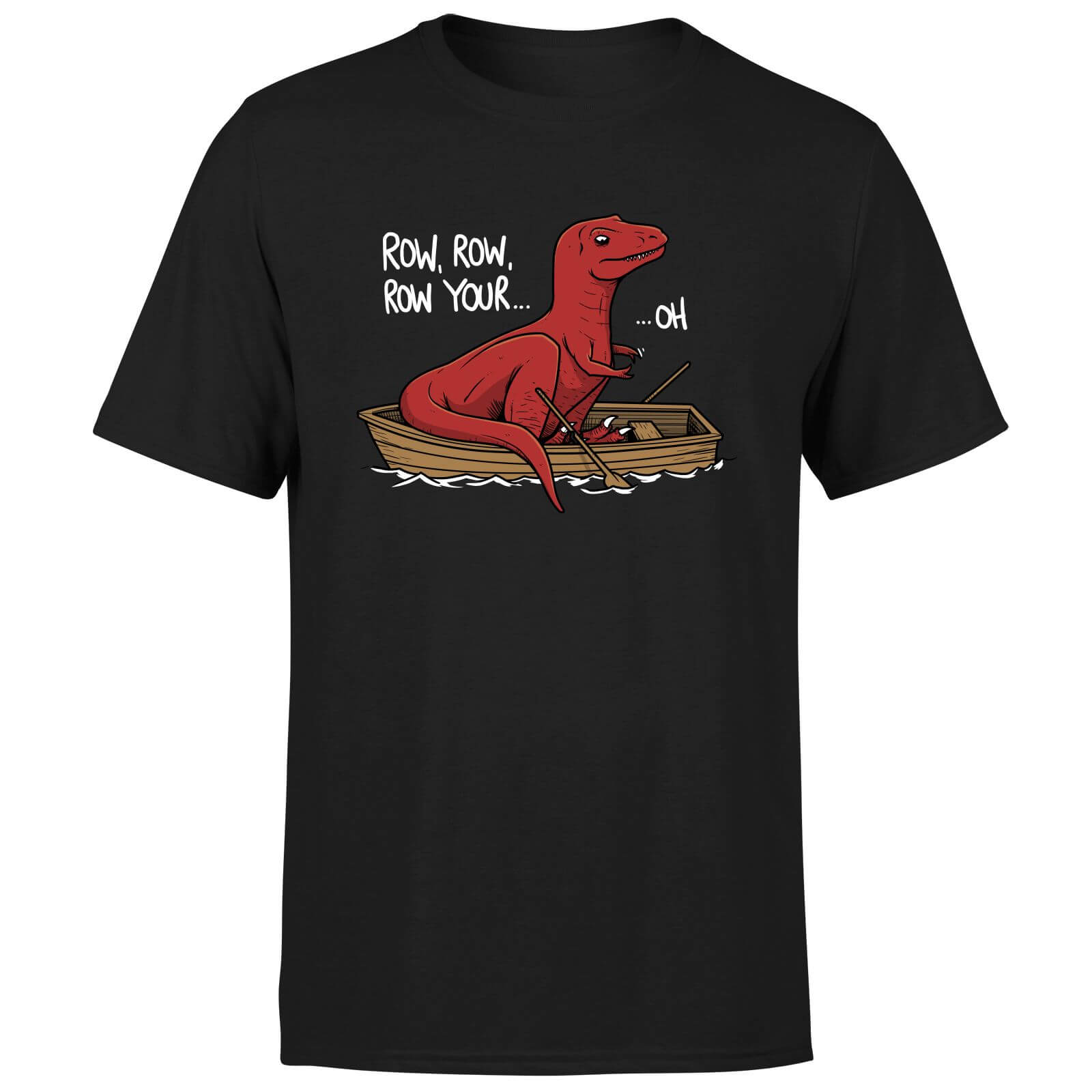 Row Row Row Your Boat Men's T-Shirt - Black - L - Black