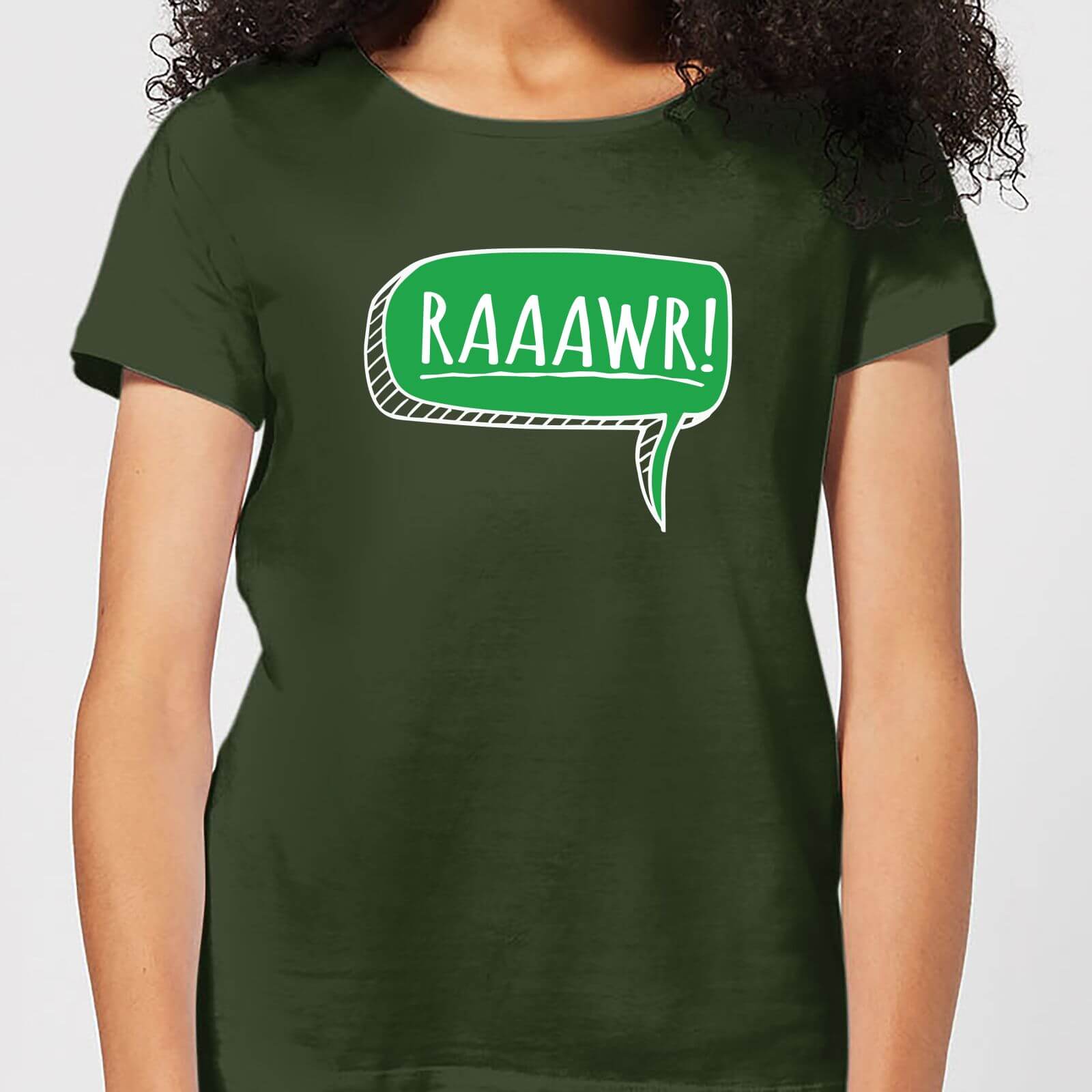 Raaawr Women's T-Shirt - Forest Green - S - Forest Green